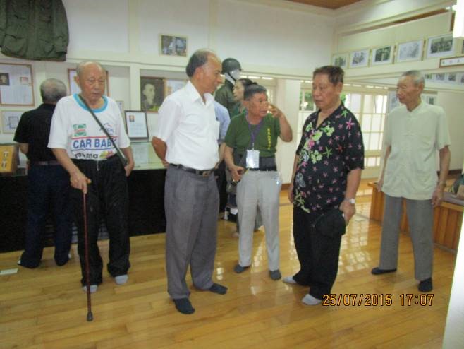 104年7月25日屏東榮家參與「一代戰神-孫立人將軍」特展