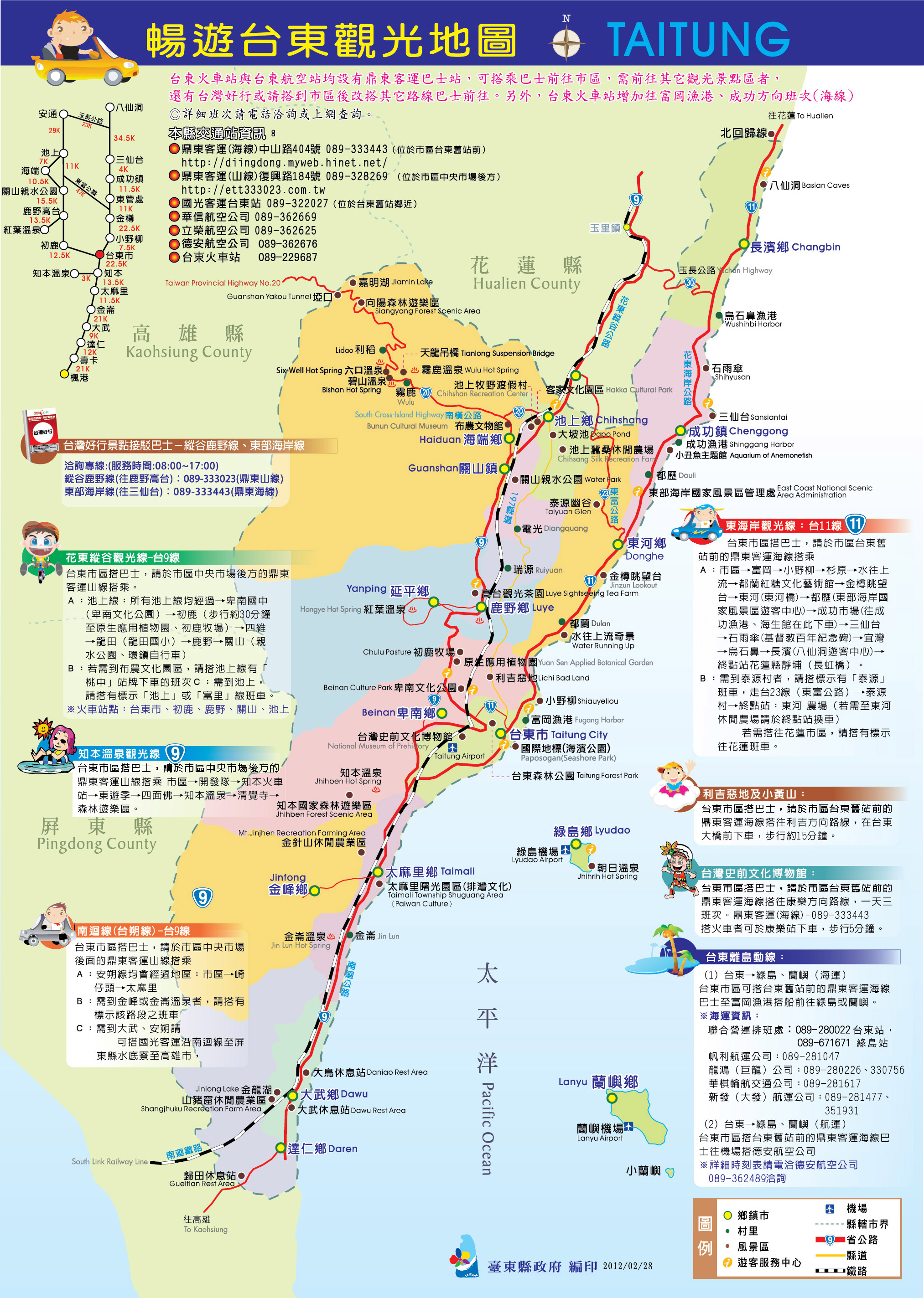 臺東觀光地圖