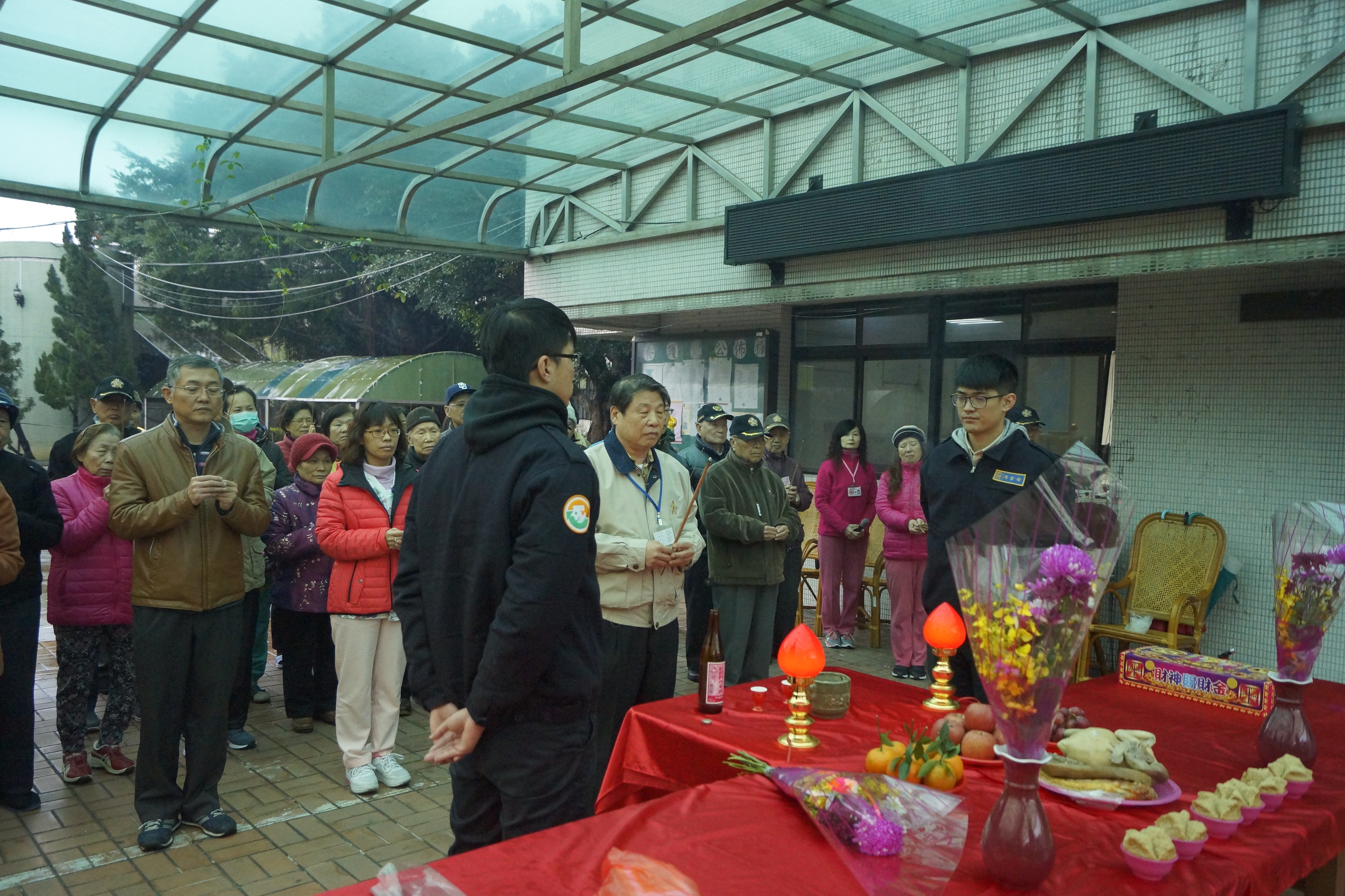 一堂及養護堂屋頂遮雨鐵皮更新工程開工祈福儀式