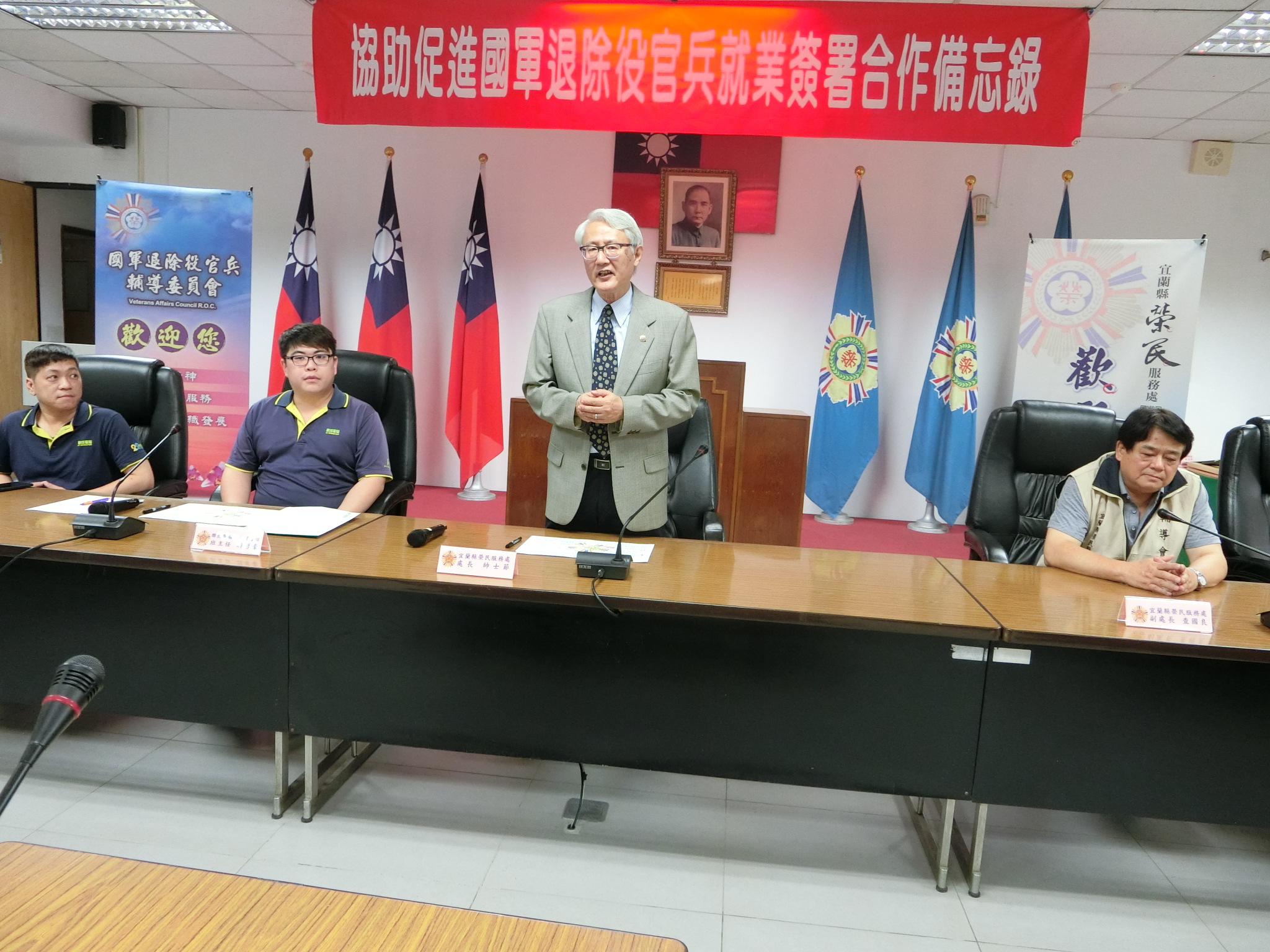 01本處與聯成電腦簽署「協助促進國軍退除役官兵就業合作備忘錄」，處長致詞 (7)