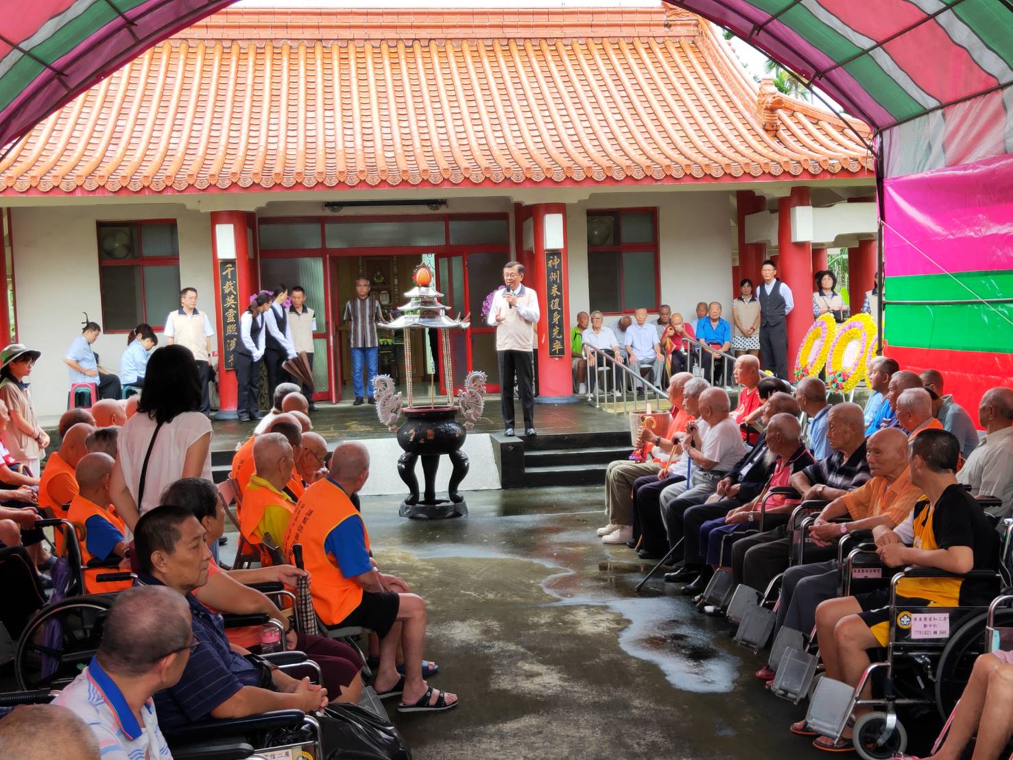 108年8月15日屏東榮家「秋祭祭悼歷年亡故榮民暨中元普渡」