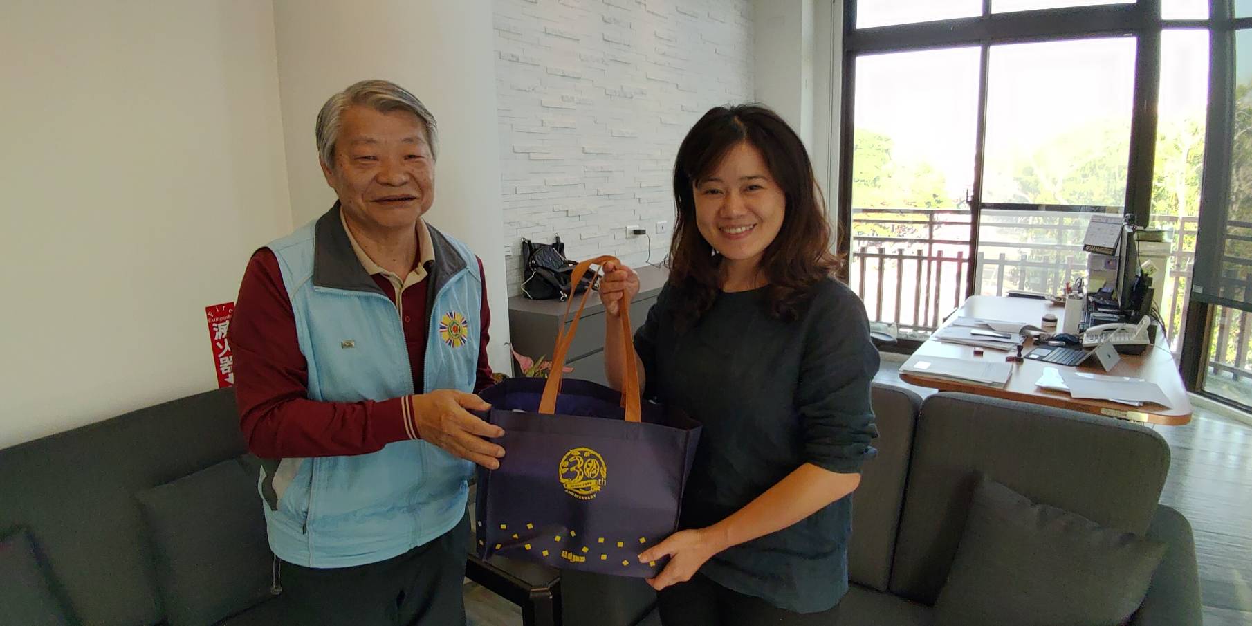 雲林縣榮服處邵更新處長拜會虎尾就業中心張春美主任