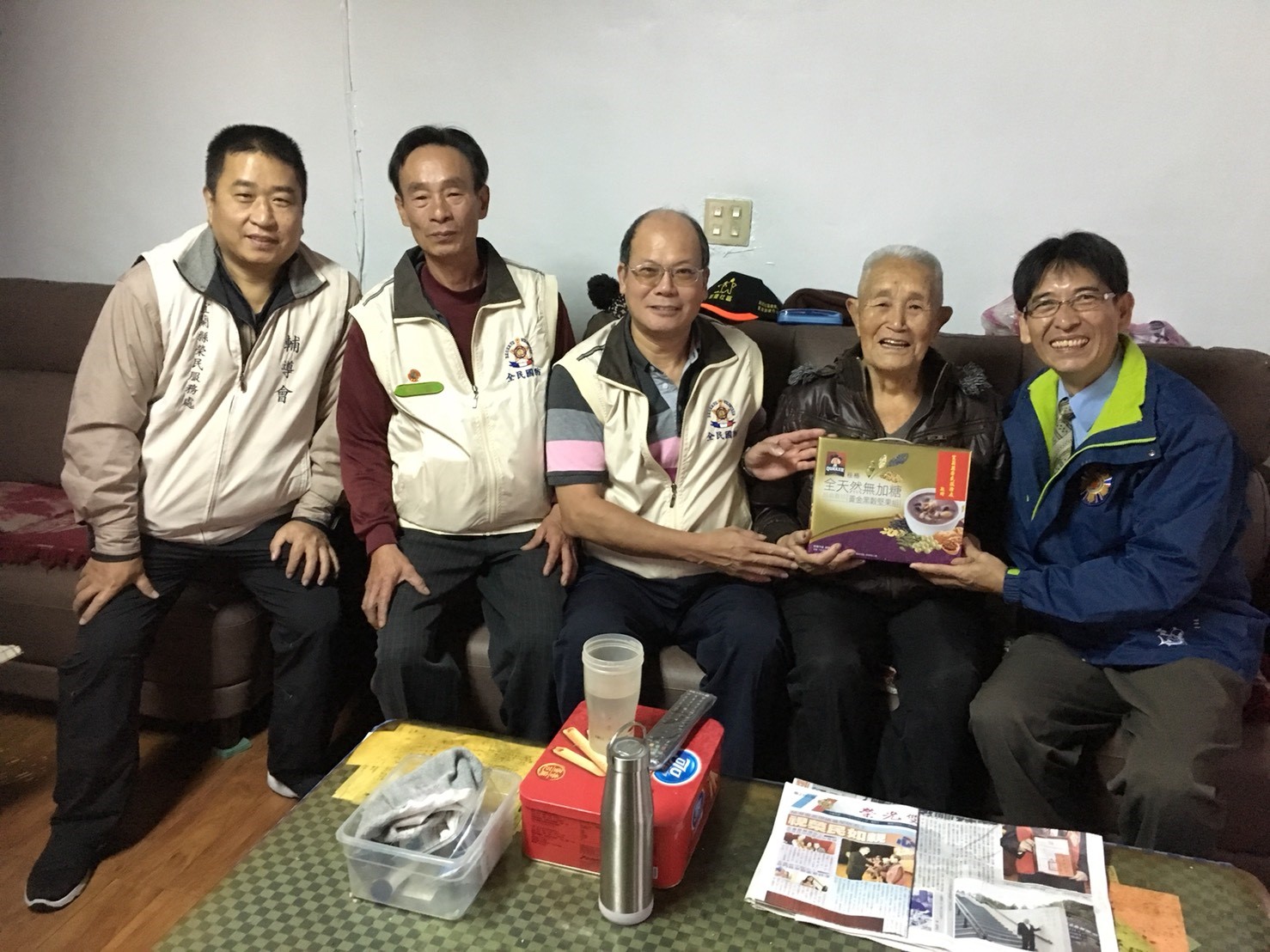 氣溫驟降，宜蘭榮民服務處偕同後備軍人輔導心感動服務