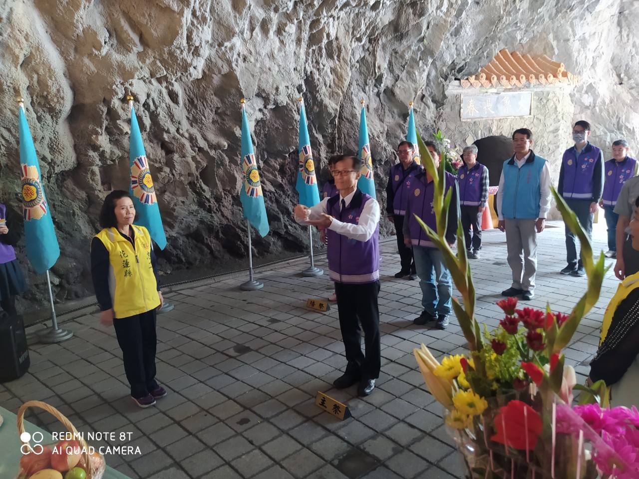 本處榮欣志工-協助太魯閣長春祠-彌陀巖協助109年紀念開闢東西橫貫公路殞命榮民前輩-春季祭祀典禮