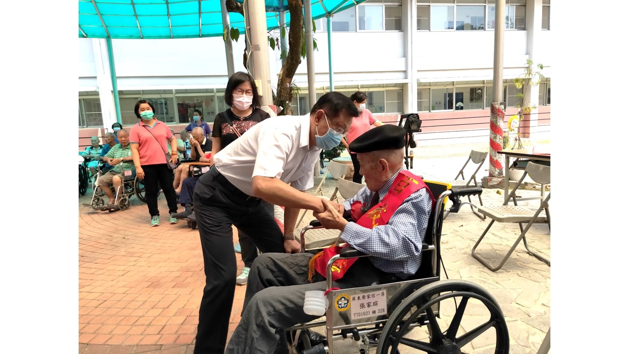 109年05月05日百歲人瑞「張家琮」壽辰~屏東榮家慶生祝福