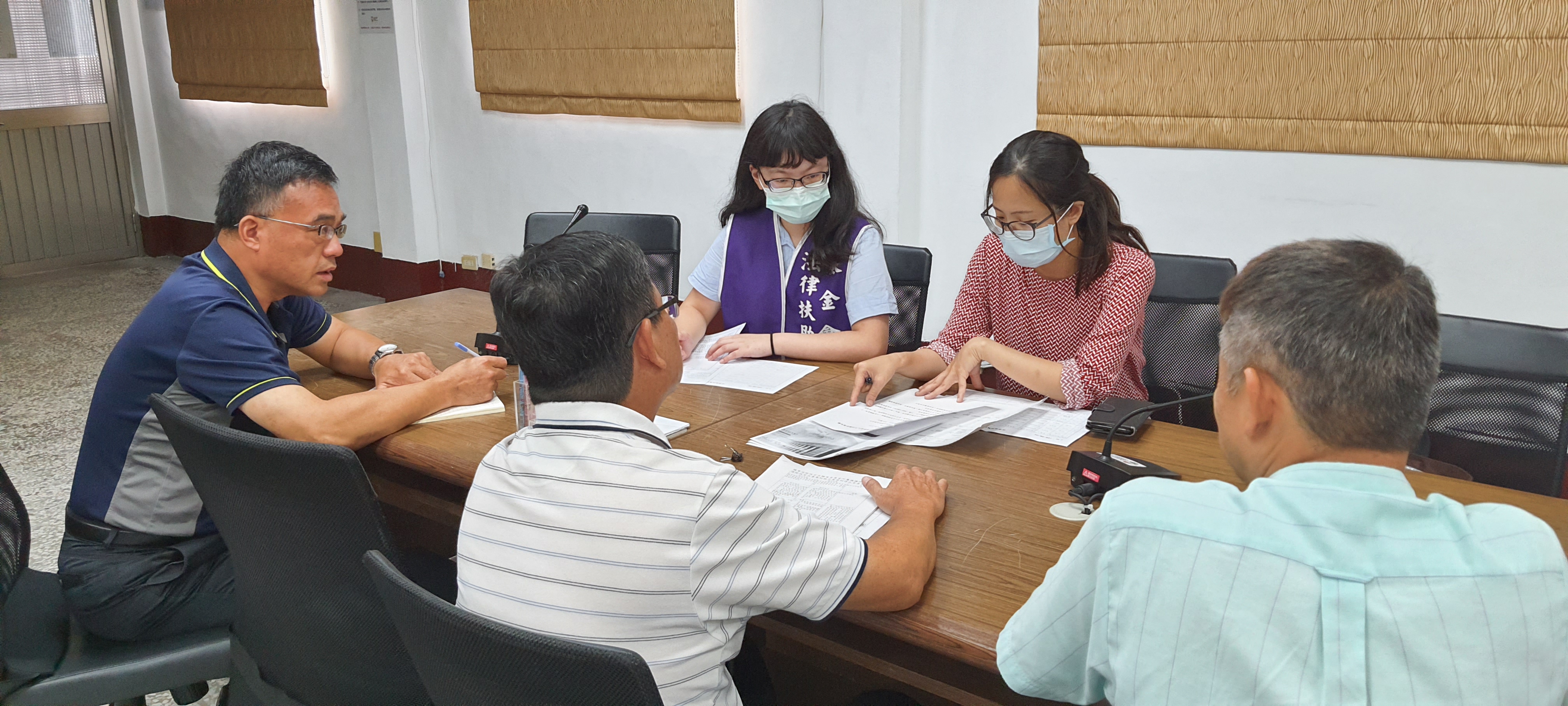 為保障榮民權益榮服處向法律扶助基金會來金律師請益