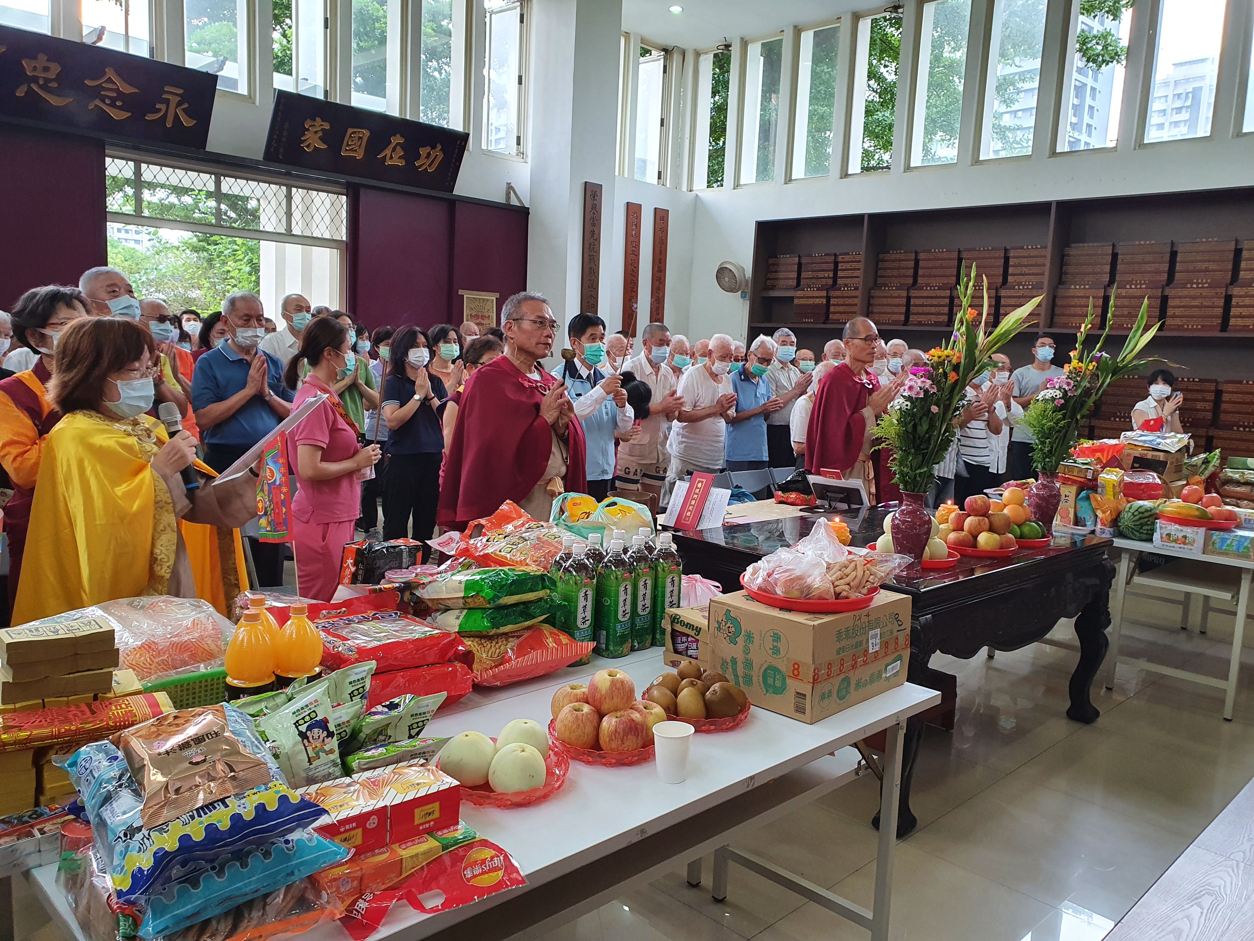 板橋榮家舉辦中元祭典慰英靈