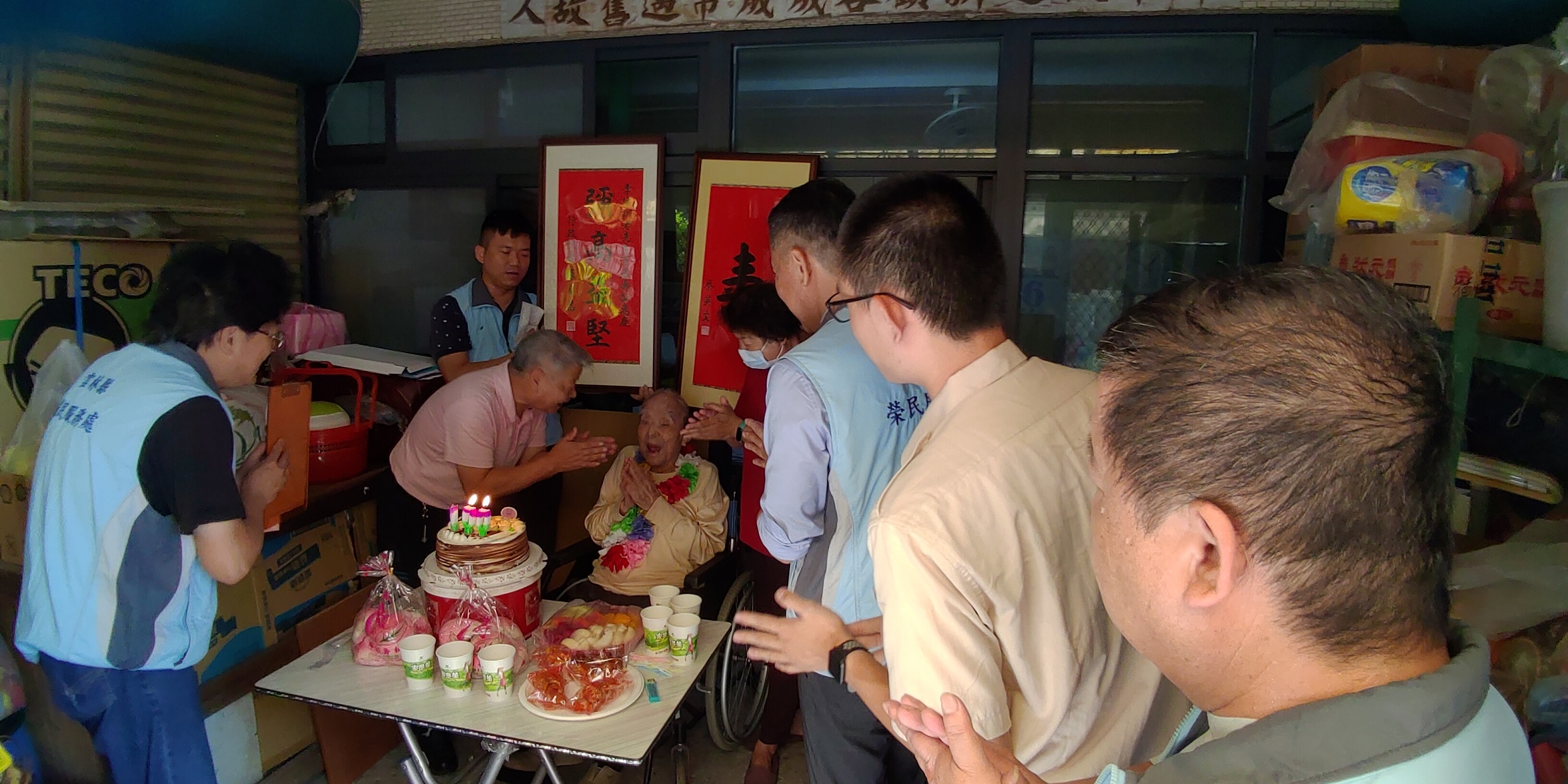 雲林縣榮服處歡慶人瑞榮民李誠訓壽辰-3