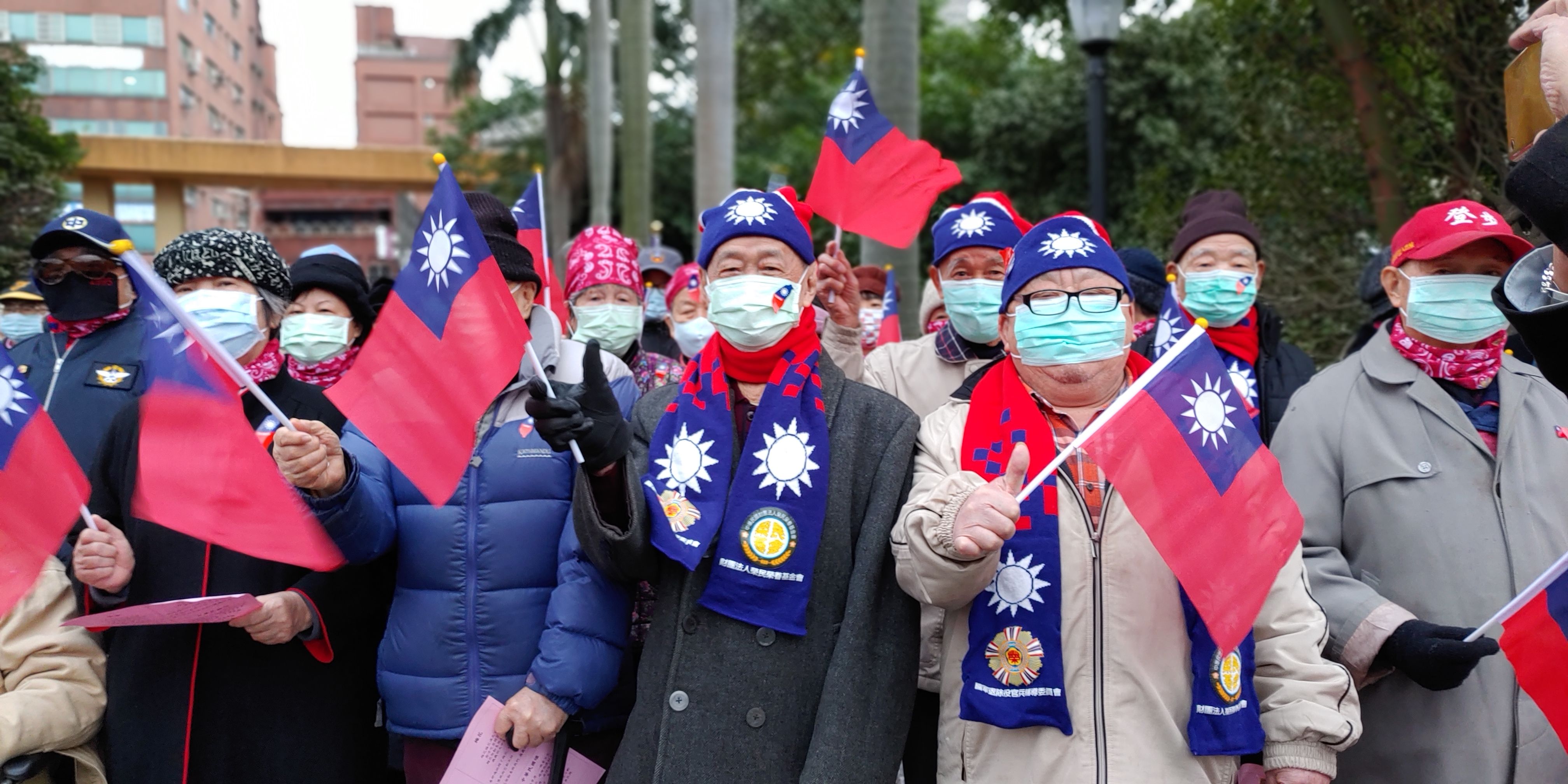 板橋榮家元旦升旗 長輩歡欣齊迎新年