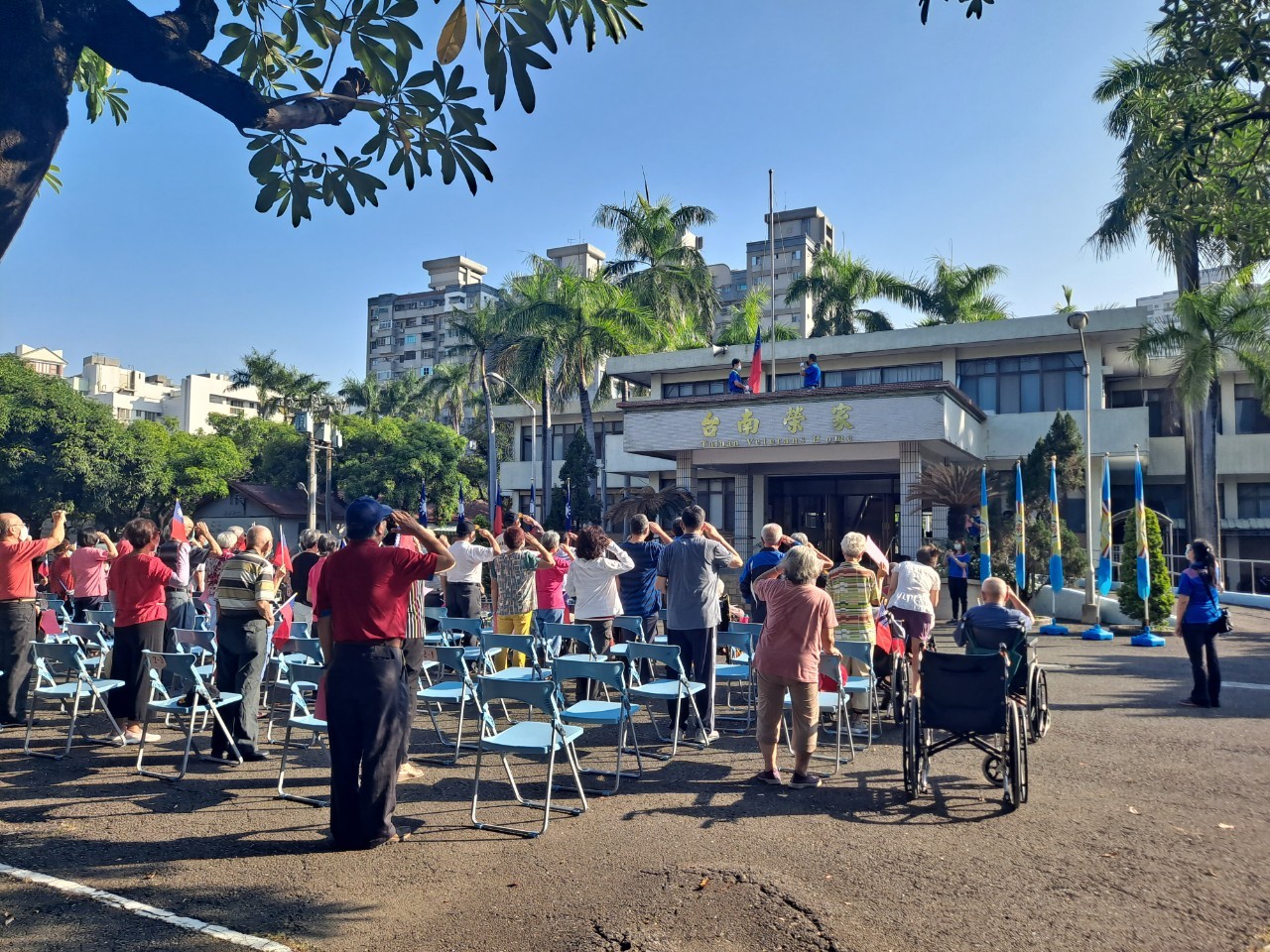 萬象顯氣勢為國慶生 我國旗旗海飄揚府城