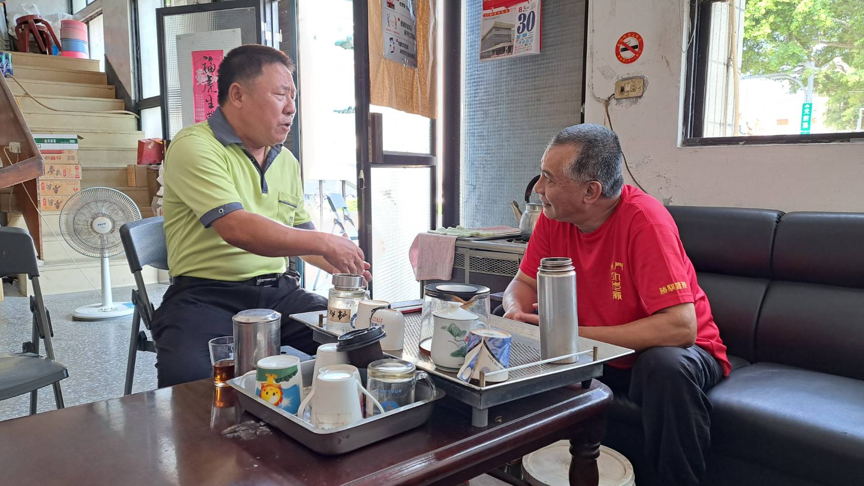 祝賀榮獲全國特優里長 金門榮服處拜訪榮眷楊雨川