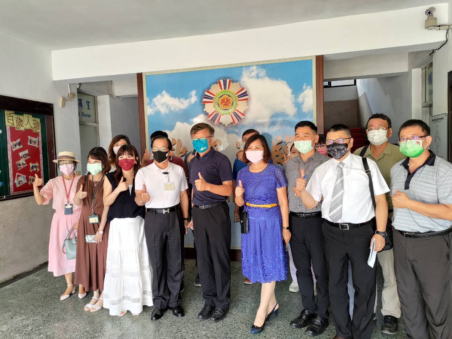 臺北榮民總醫院社會工作室，偕同八德榮家、桃園榮民服務處蒞家參訪