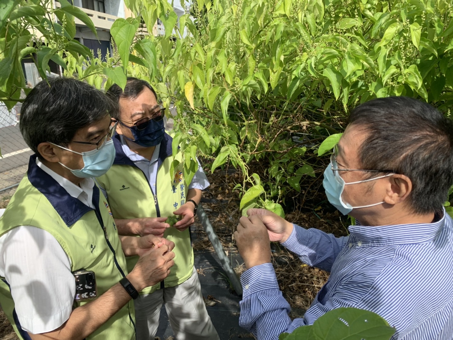 臺中市榮服處拜會產銷印加果油創業有成榮民