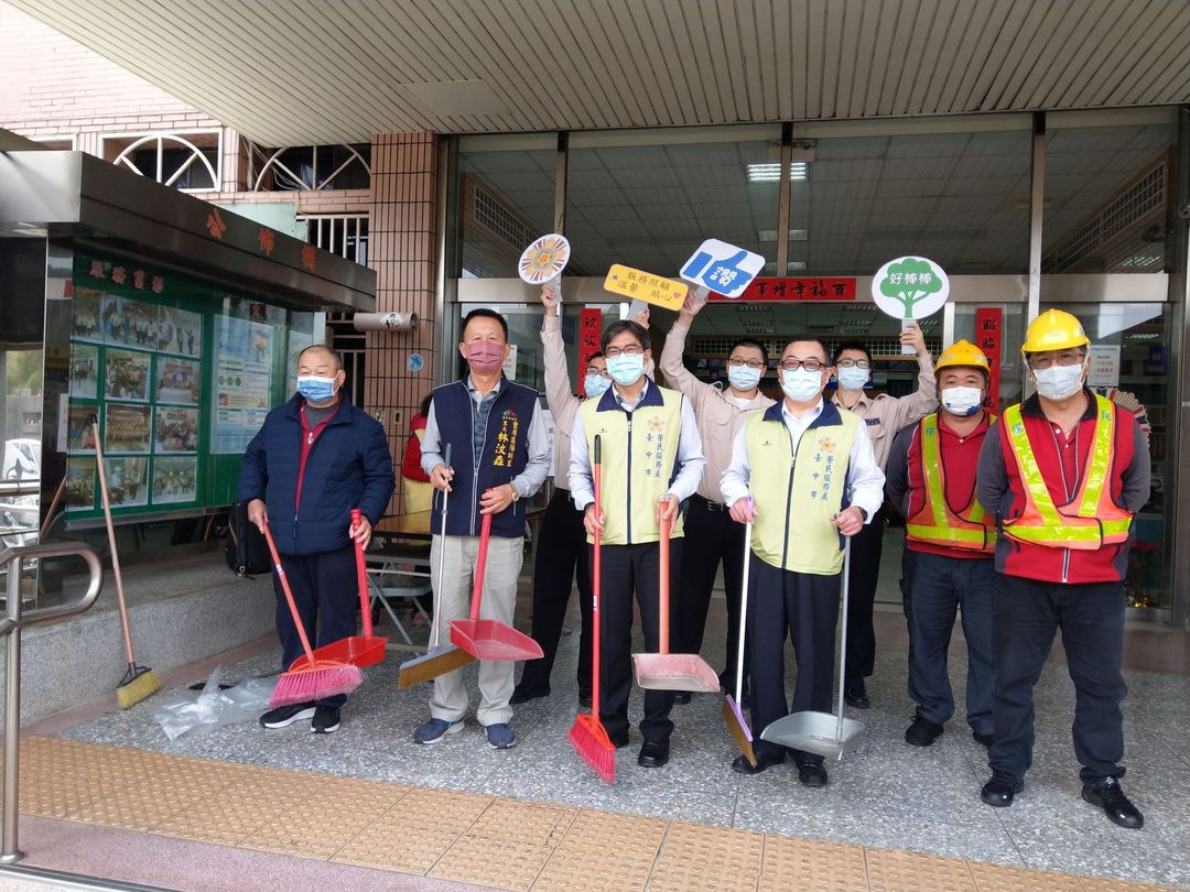 臺中市榮民服務處環境清潔＆防疫動起來