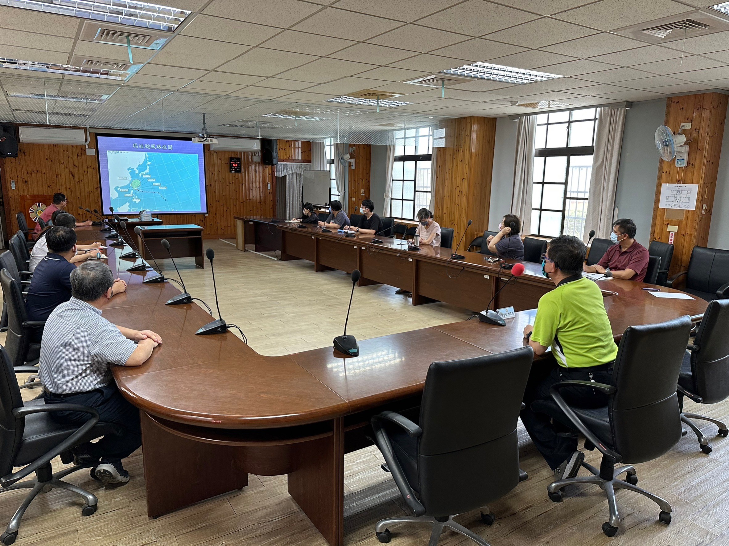 112.05.29 馬蘭榮家召開瑪娃颱風防颱會議