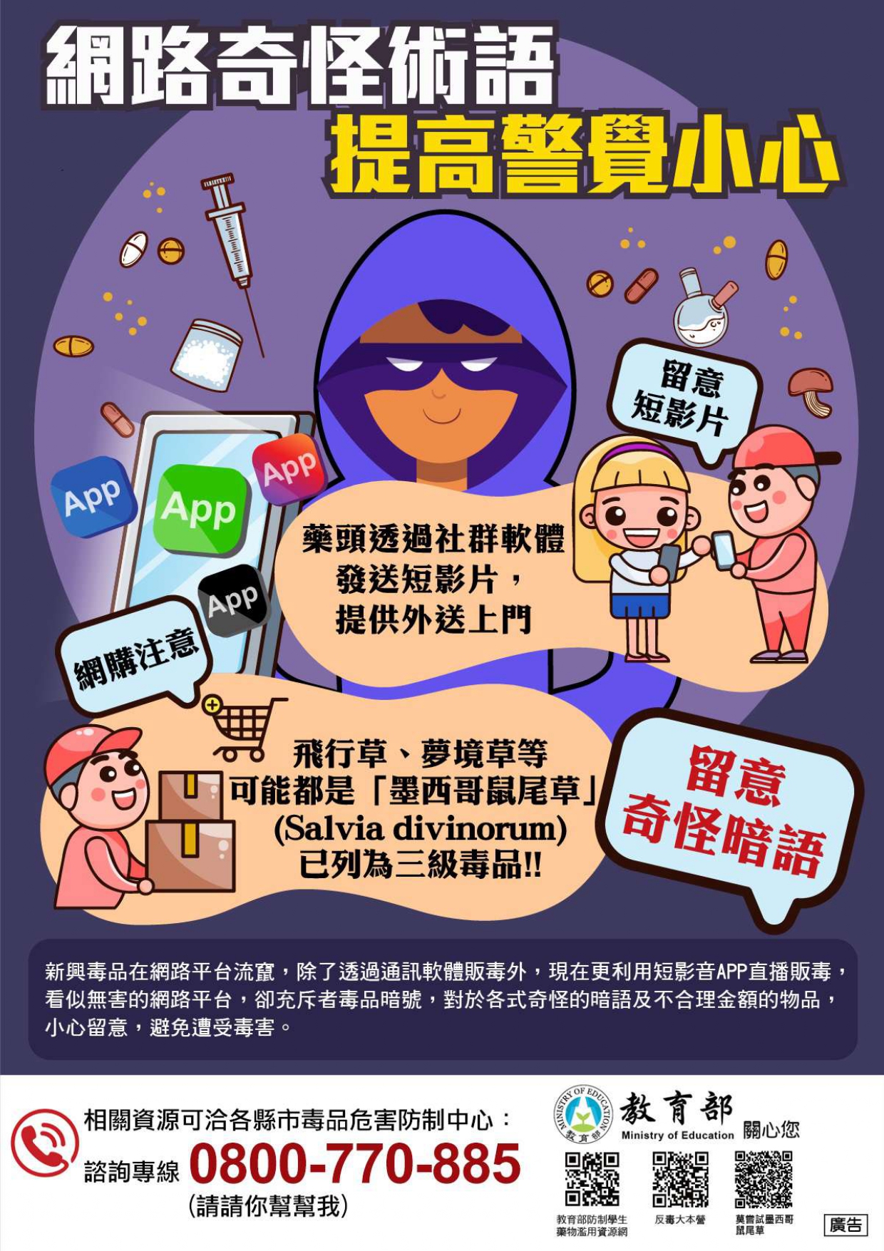 防制學生網路涉毒與販毒