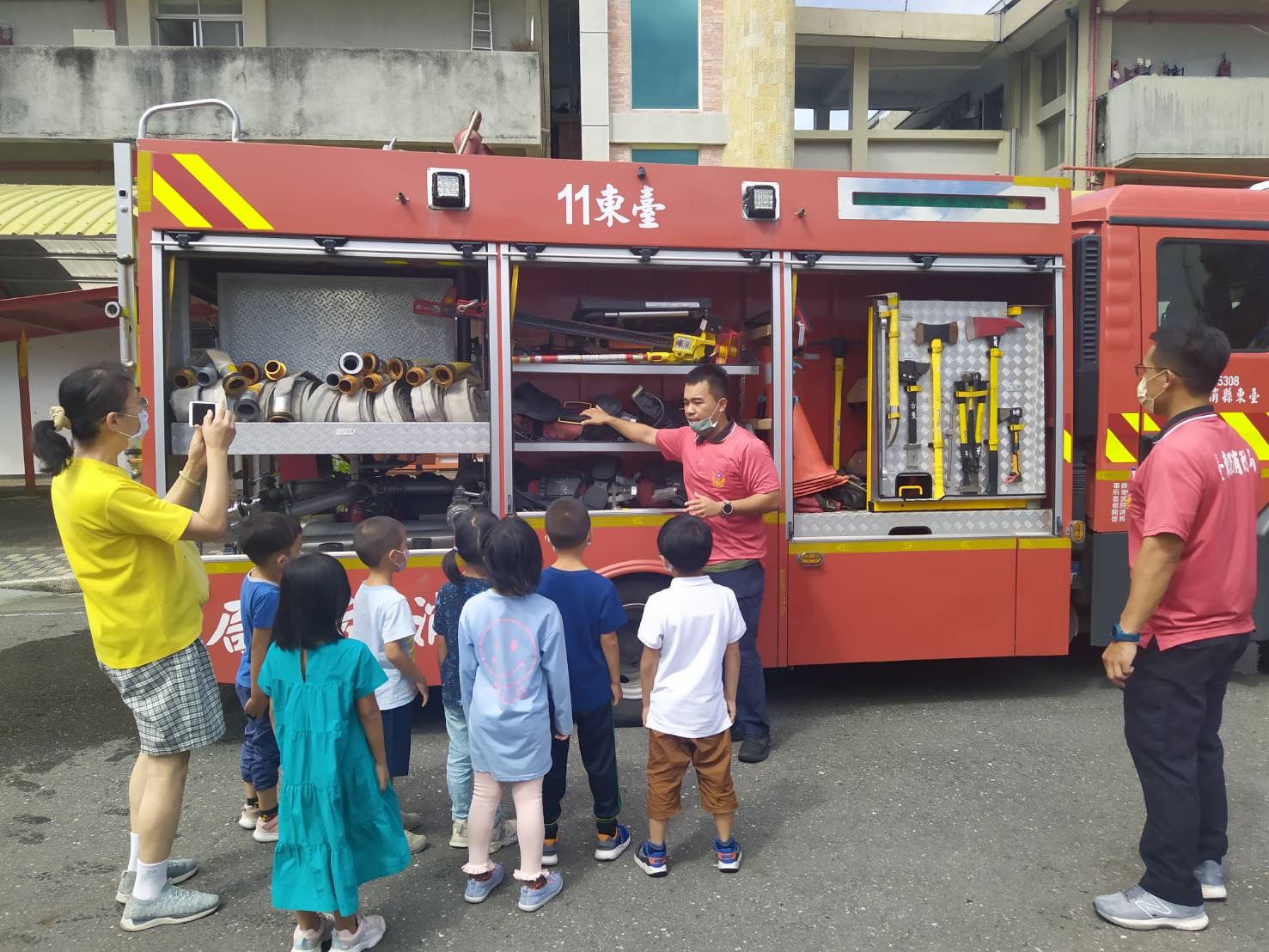 112.06.01 消防教育從小紮根-馬蘭榮家附設小鯨鯊幼兒園共同參與榮家年度消防應變演習