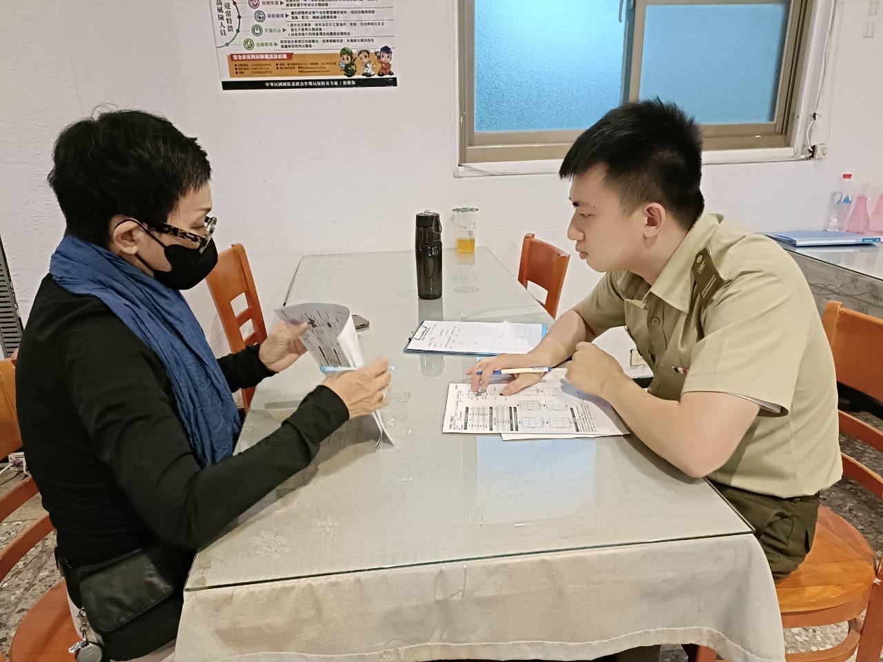 雲林縣榮服處前進雲林憲兵隊辦理「屆退官兵就業資源整合權益說明會」
