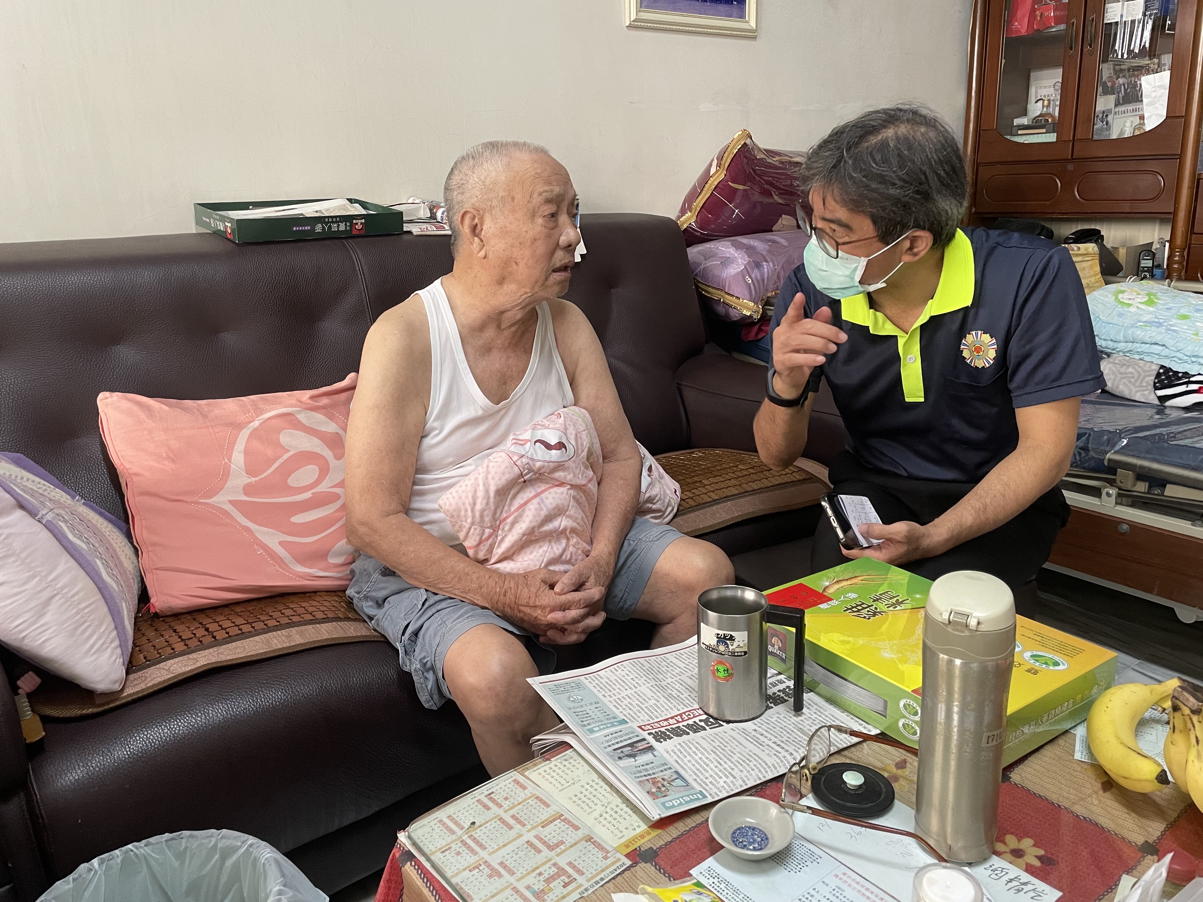 西南氣流旺盛豪大雨來襲臺中市榮服處關懷居住海線低窪地區榮民眷生活