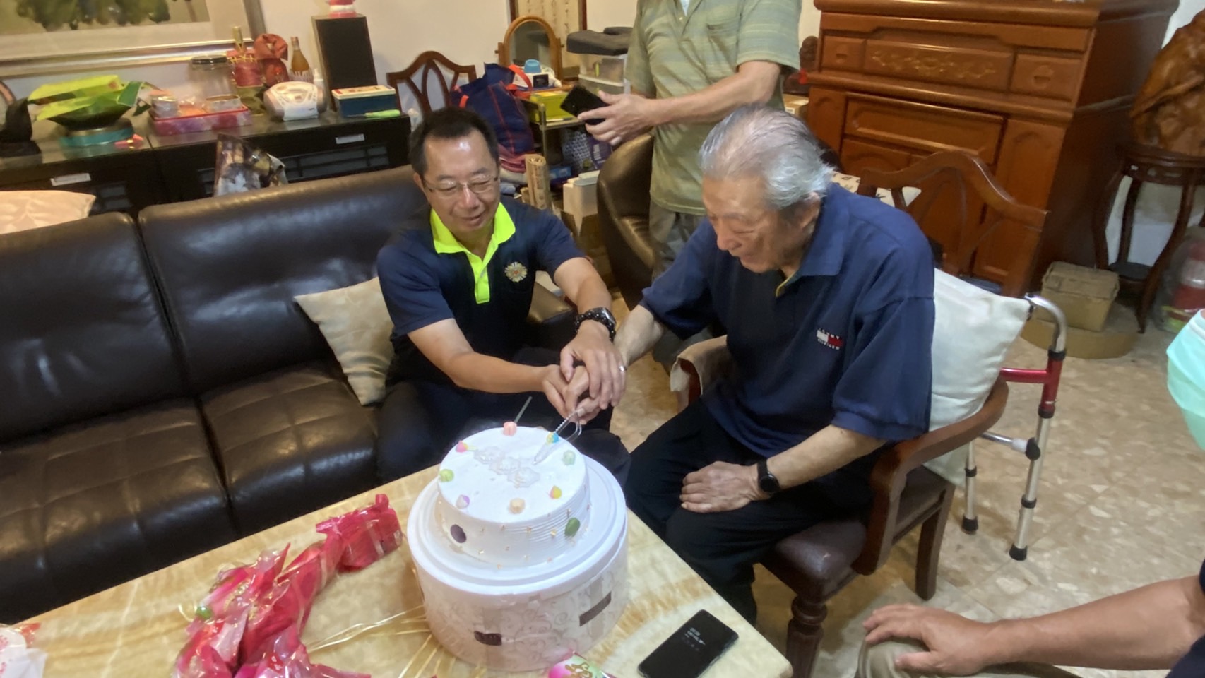 基隆榮服處祝賀榮民人瑞張桂生103歲嵩壽