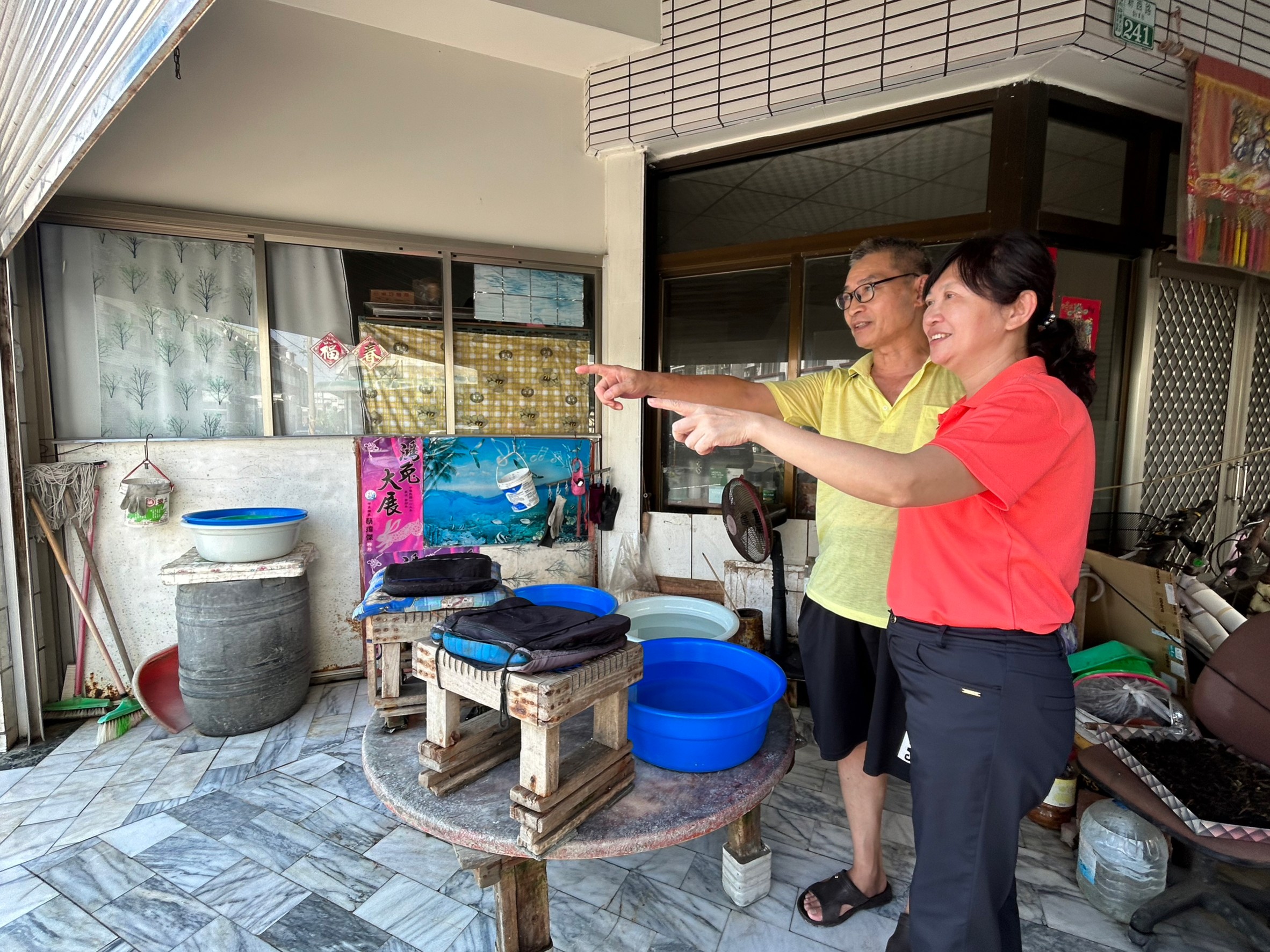 嘉義豪雨致災 嘉義榮服處關懷臨海榮民(眷)