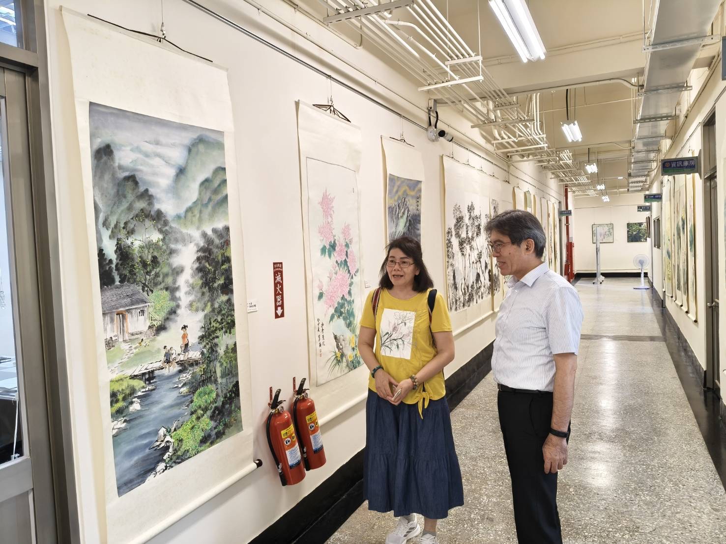 臺中榮服處連結高翠滿老師陳展藝術創作提升文藝氛圍