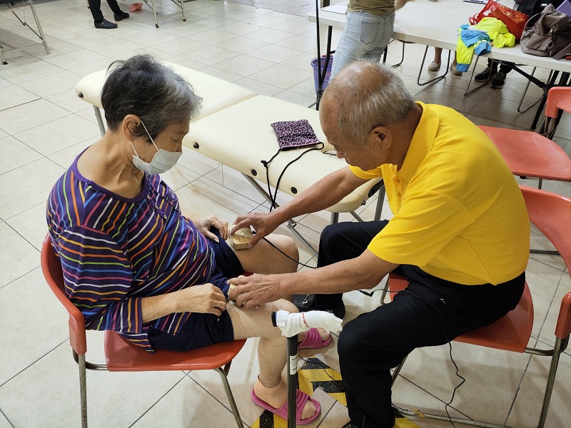 114年7月9日新竹縣鍼灸醫藥學會公益按摩服務
