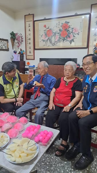 臺中市榮服處祝賀豐原榮民張志堅百歲壽誕