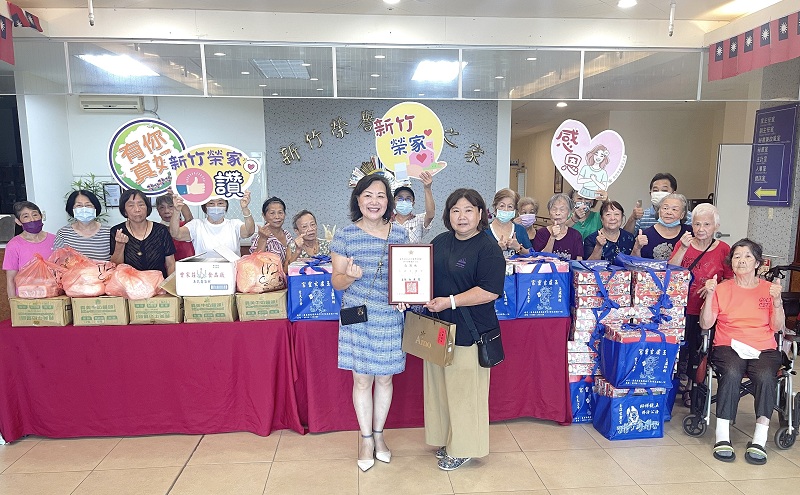 114年9月26日後龍玉虛玄靈宮與竹南塭內德勝宮連袂捐贈愛心物資 關懷新竹榮家住民