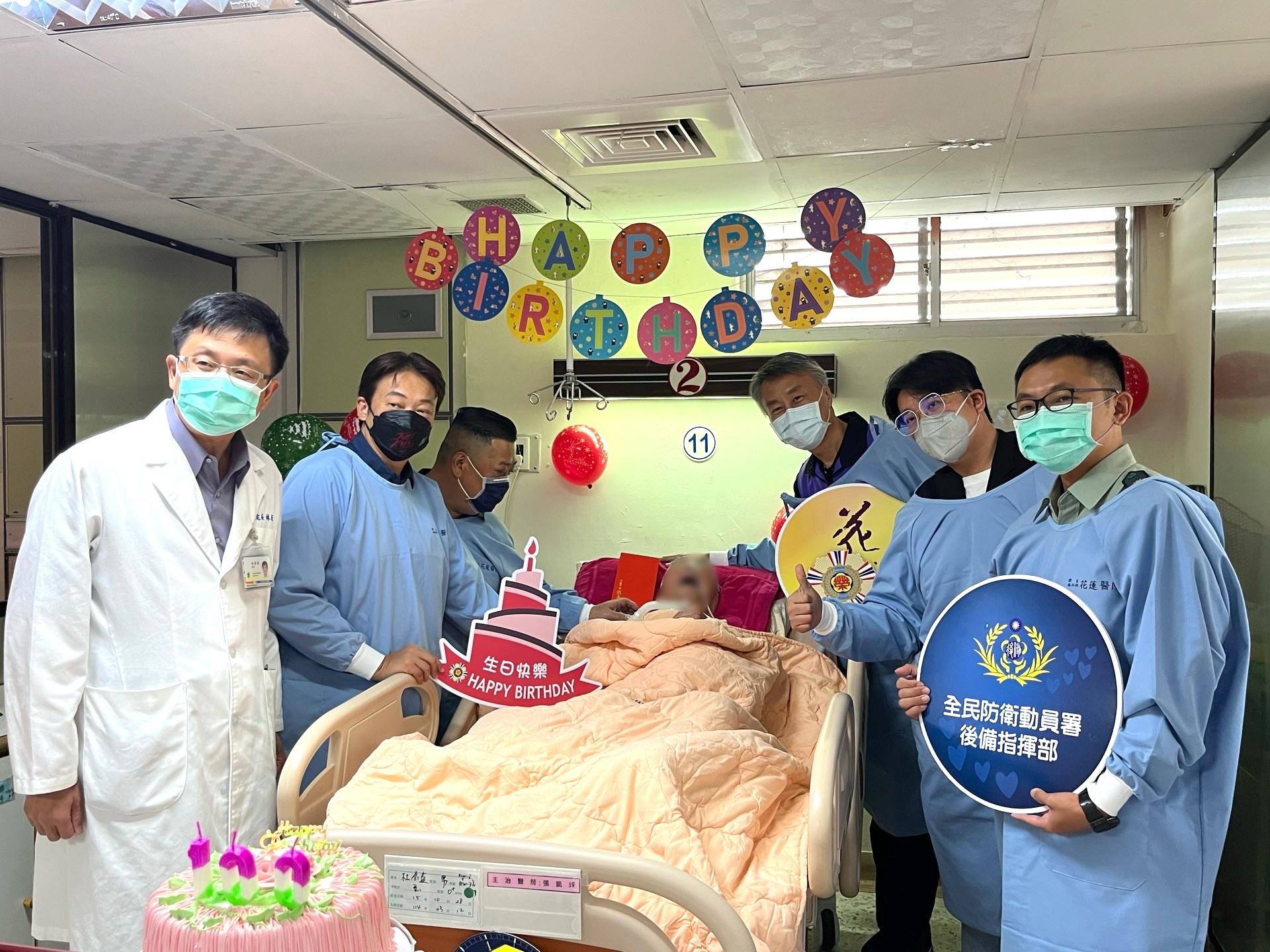 用愛陪百歲榮民杜高盛爺爺 圓滿慶生