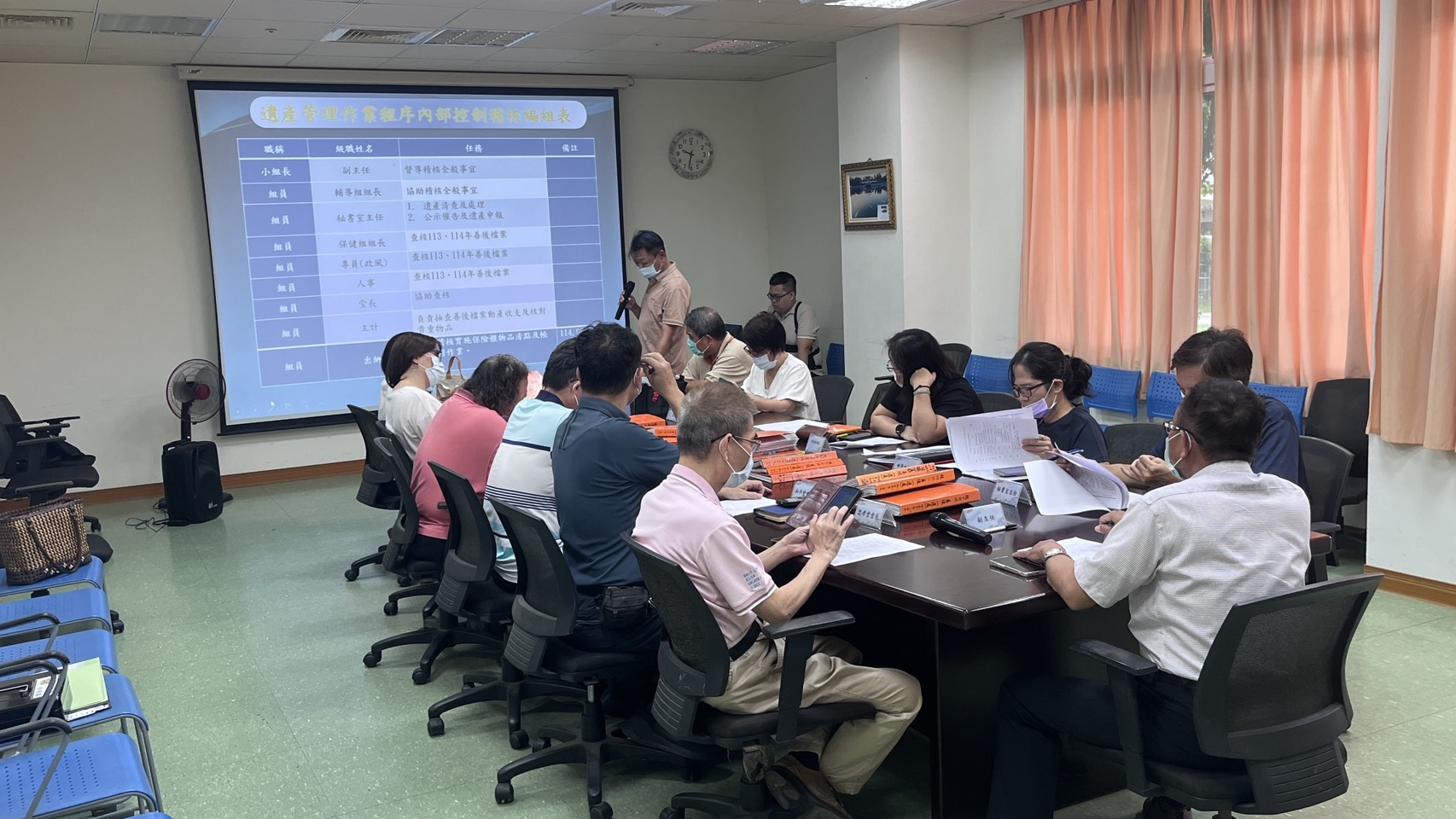 圖1:稽核小組於檢查前施檢查重點提示