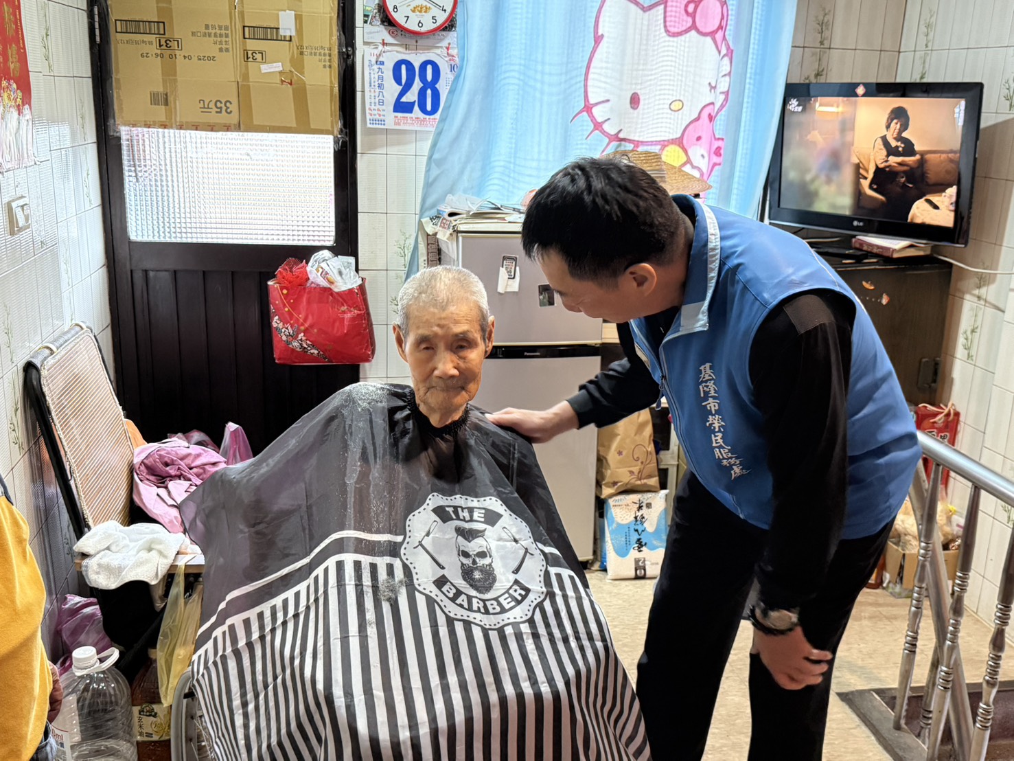 方正處長關懷訪視中山區榮民眷