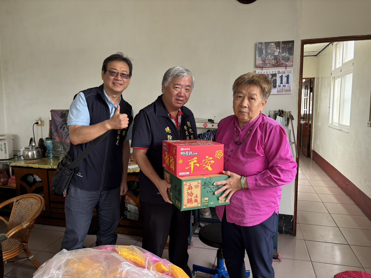 彰化榮服處防颱不鬆懈 提前關懷低窪地區榮民眷2