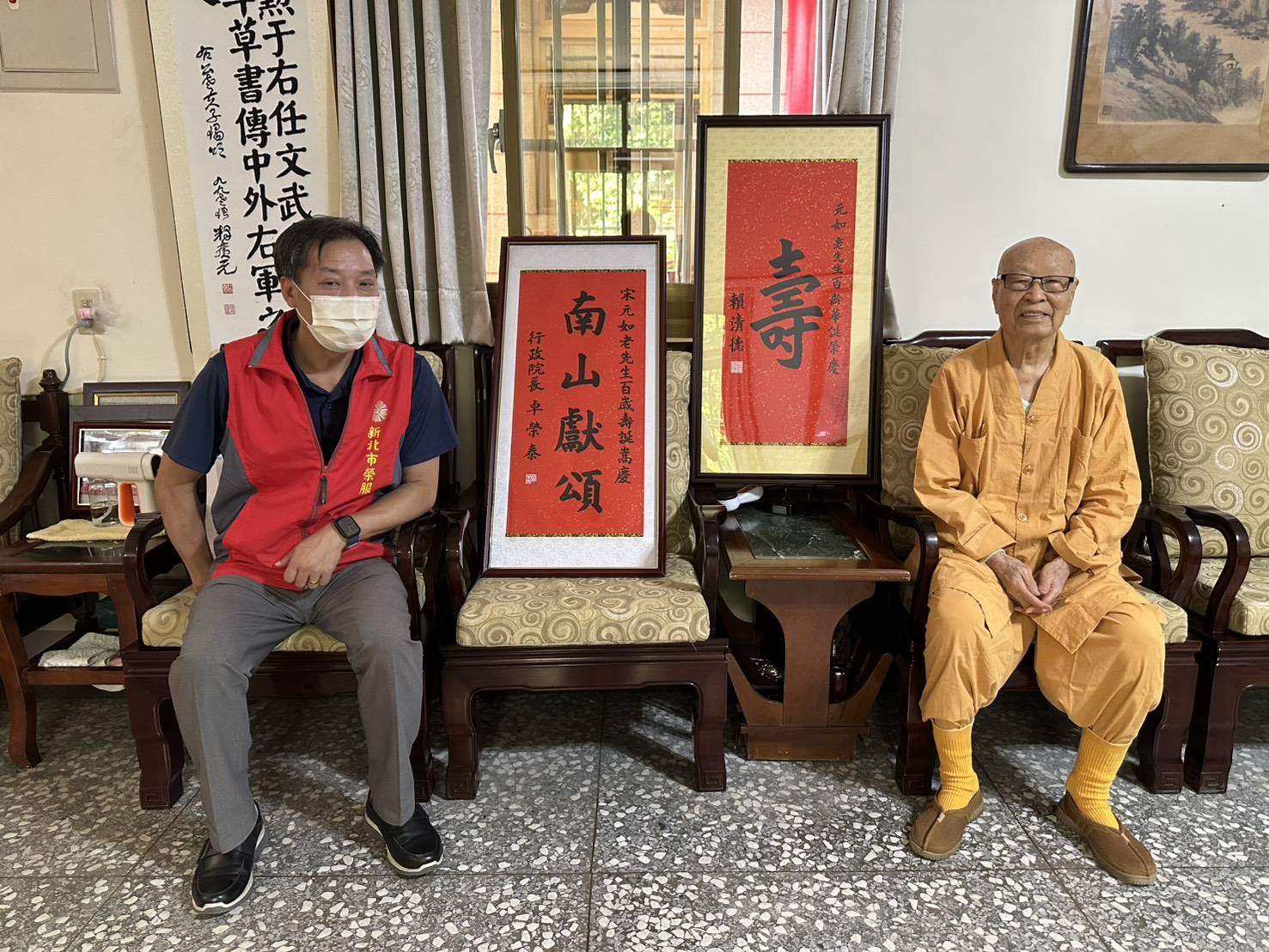 新北榮服處關懷樹林榮民眷 加強普發萬元防詐宣導