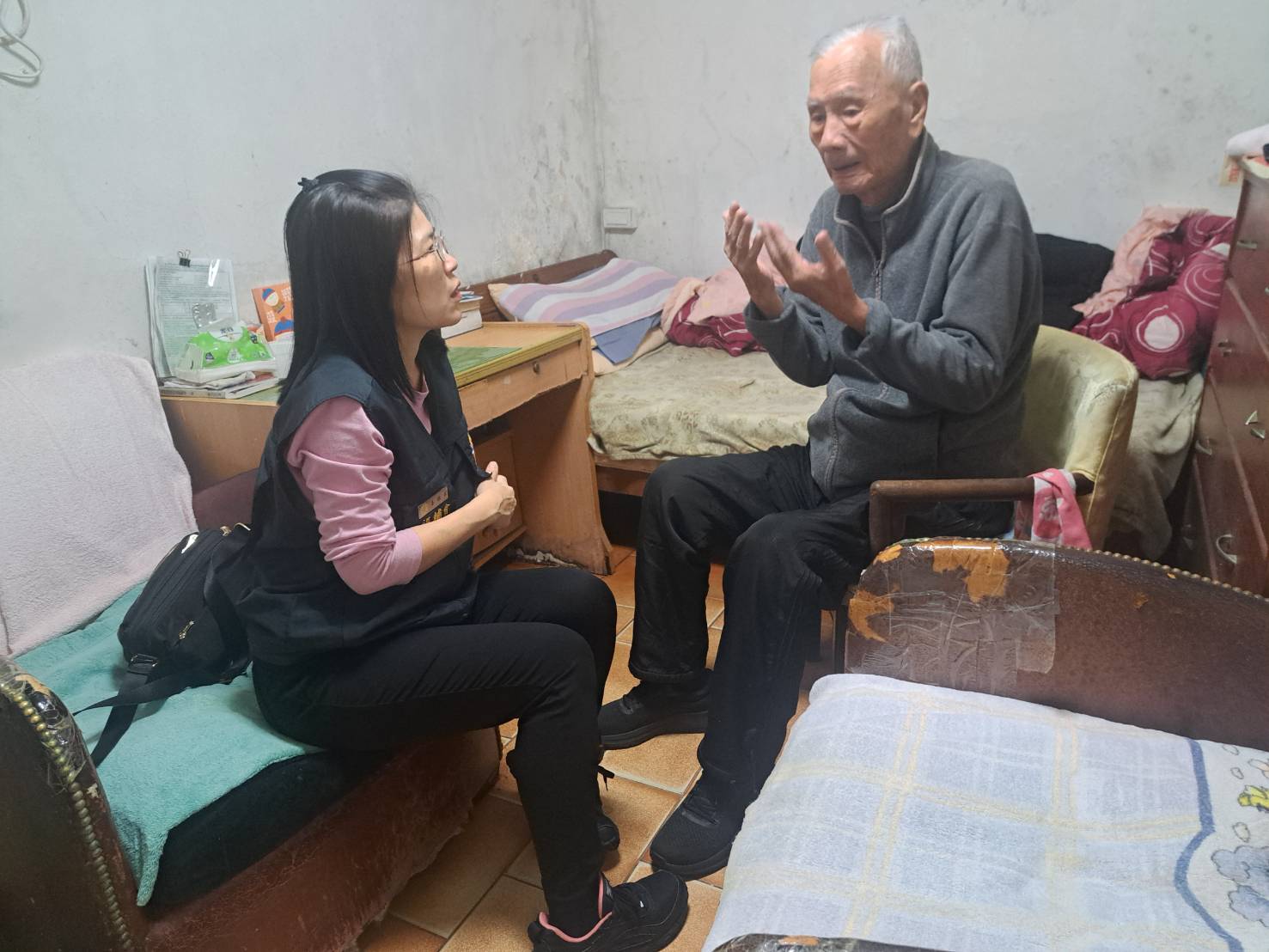 【關懷榮民眷長輩🥰臺北市榮服處深入士林】