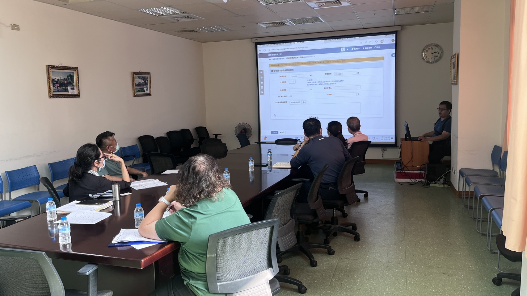 圖2:透過實務操作演示,針對系統流程進行演示。