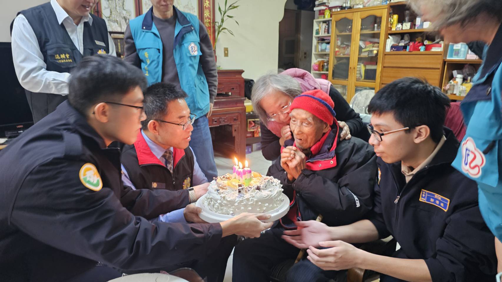 【榮民蔡爺爺迎接百歲🎂臺北榮服處溫馨祝賀🥳】