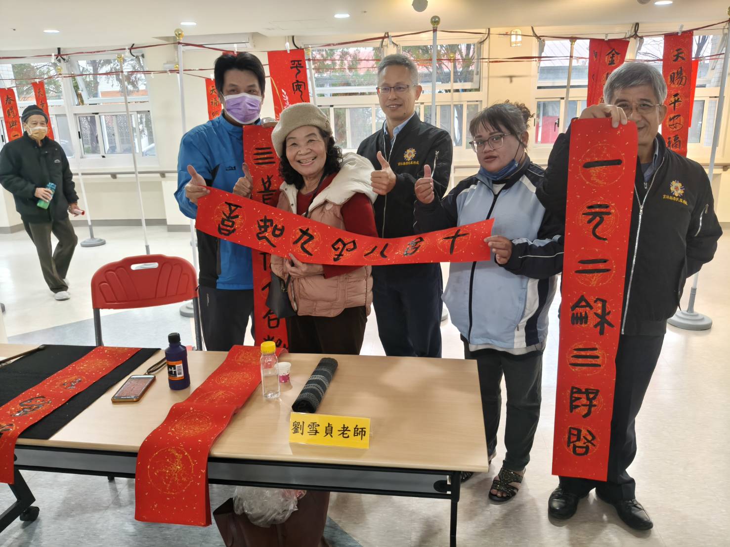 新春揮毫傳祝福　雲林縣榮服處攜手雲林榮家暖心關懷榮民眷