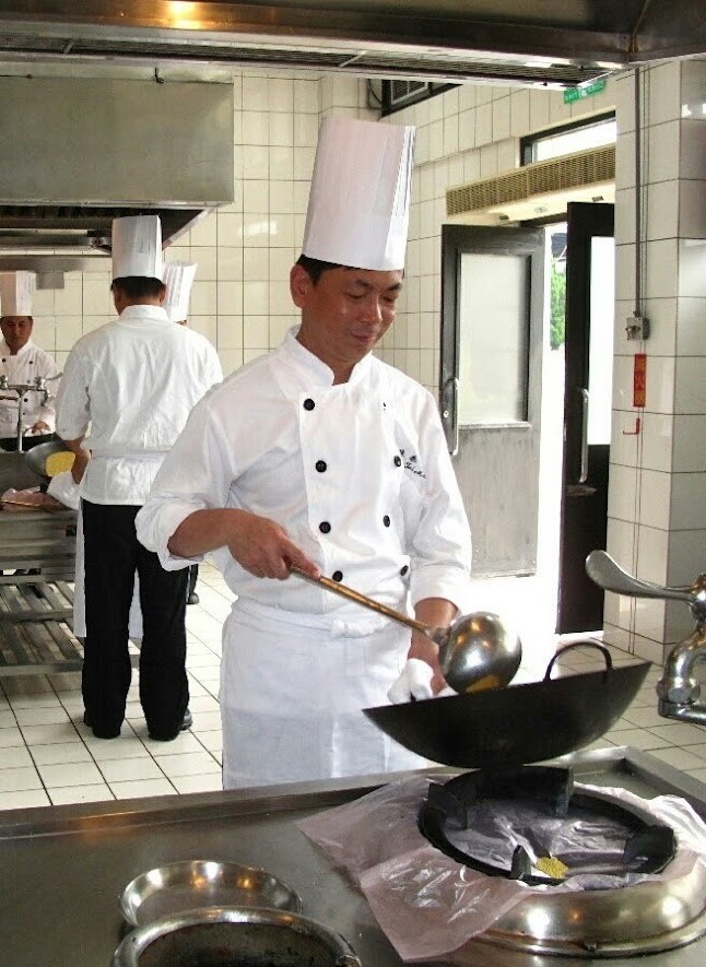 榮民陳泰民參加退輔會職訓中心的「餐飲廚藝管理班」 (陳泰民提供)