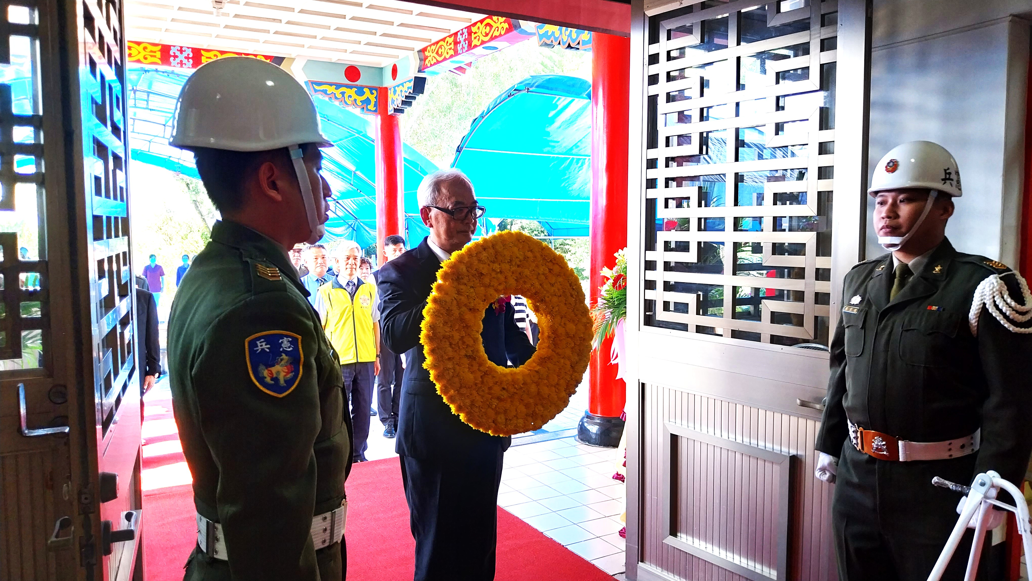 輔導會辦理115年中部地區春祭典禮感念亡故榮民犧牲奉獻精神1