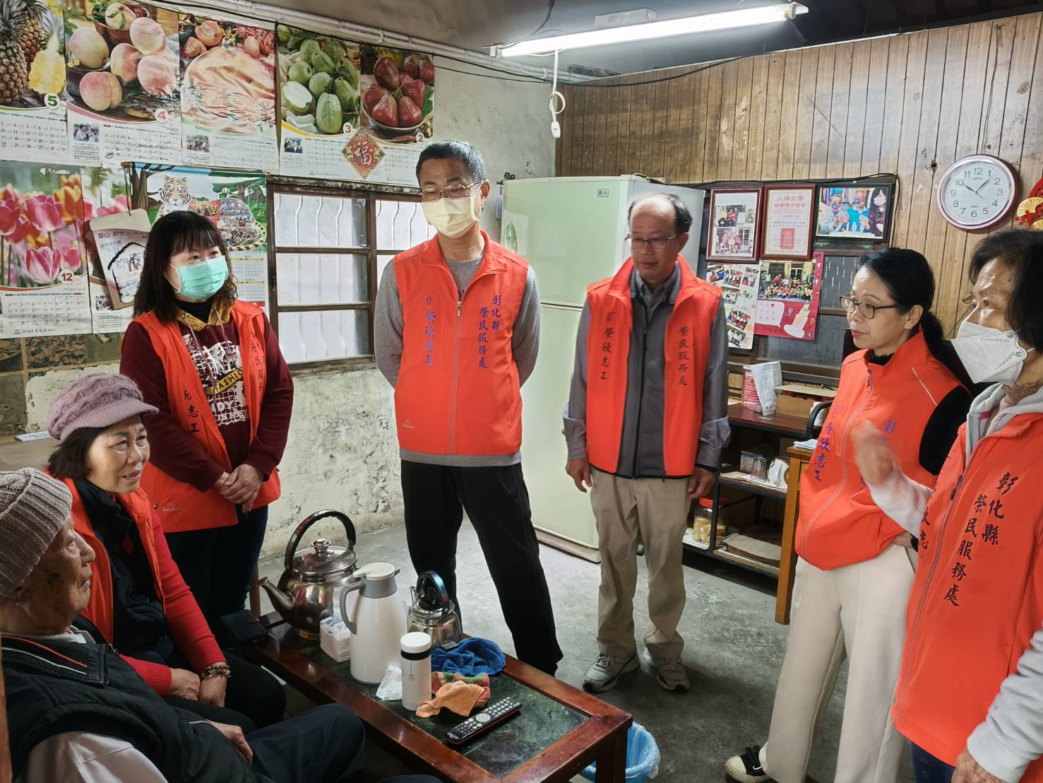 新春團拜暨隊務會議 彰化榮欣志工關懷百歲榮民3