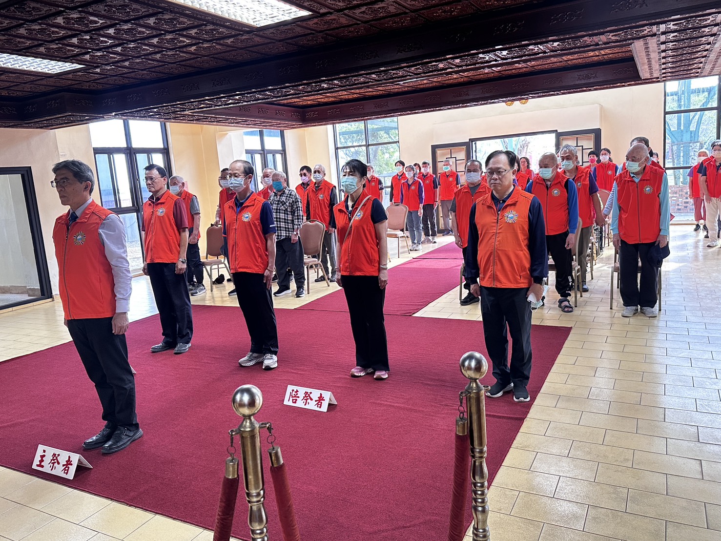 115.04.04 佳里榮家清明節前夕祭祀歷年亡故榮民 緬懷其保國衛民及感恩