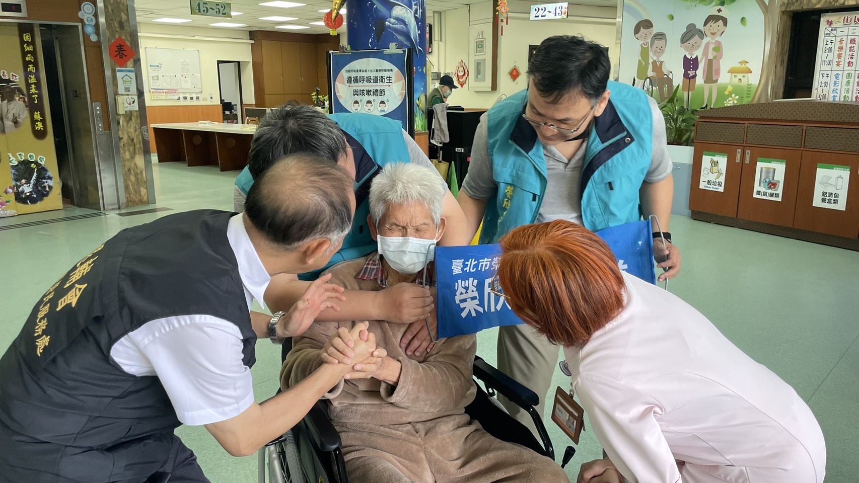 臺北市榮服處協助饅頭爺爺入住臺北榮家安享晚年-1