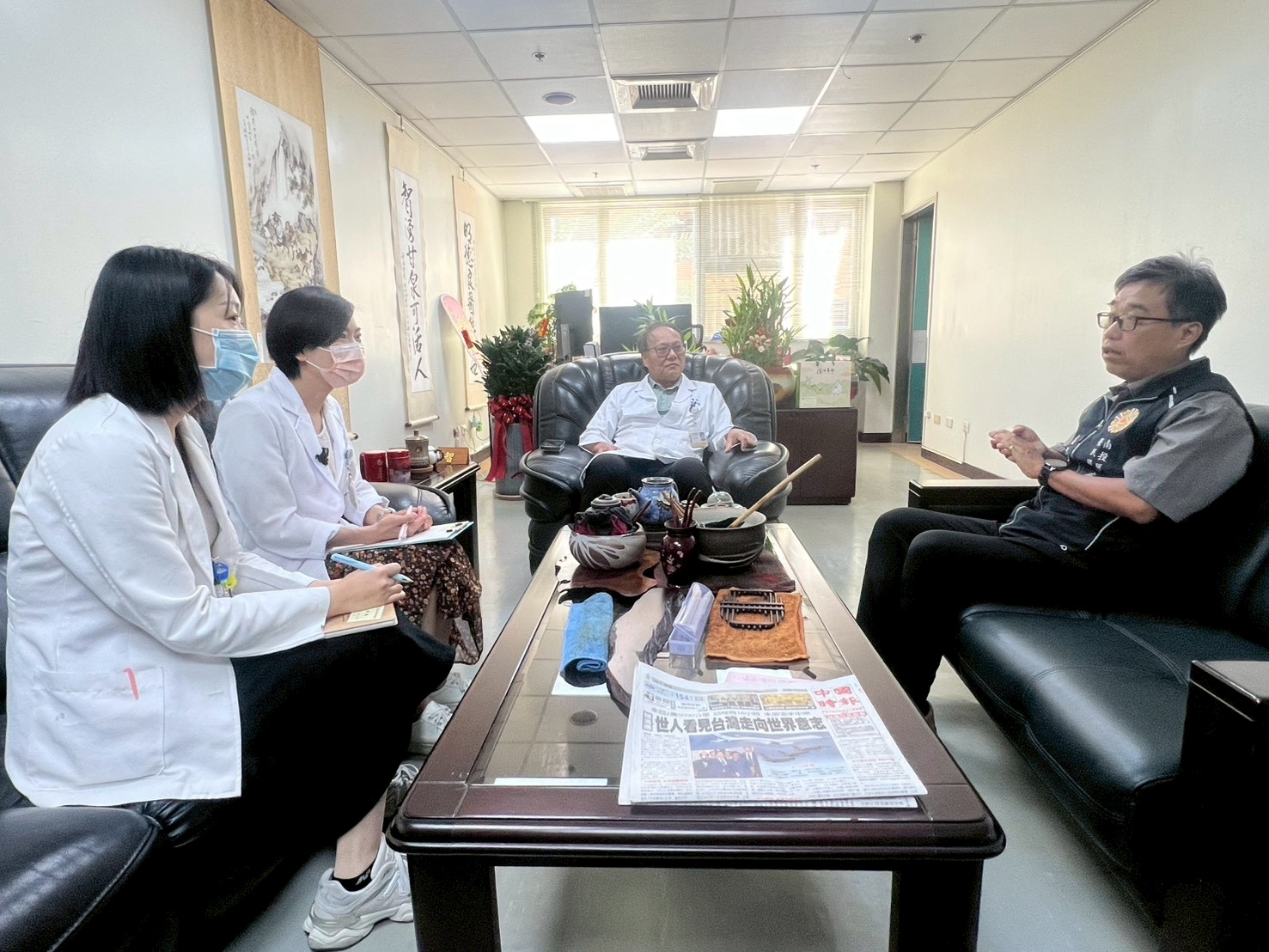 強化社區醫護網!南投縣榮服處拜會部立南投醫院 守護榮民眷身心健康