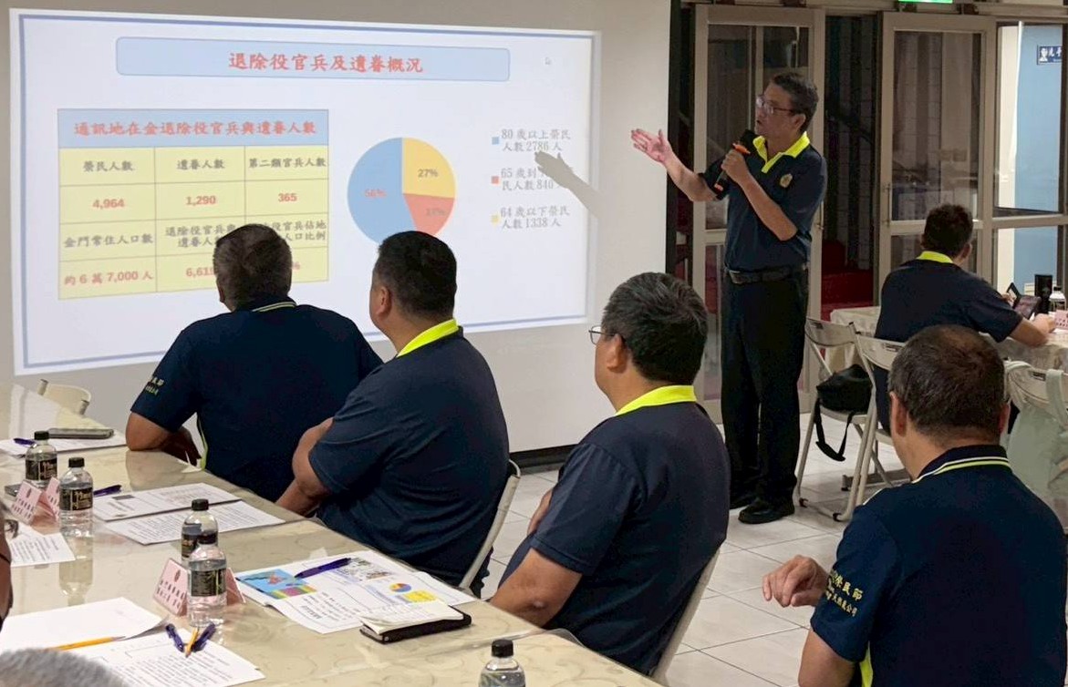 圖三榮服處劉信義處長實施安心御老執行狀況簡報說明