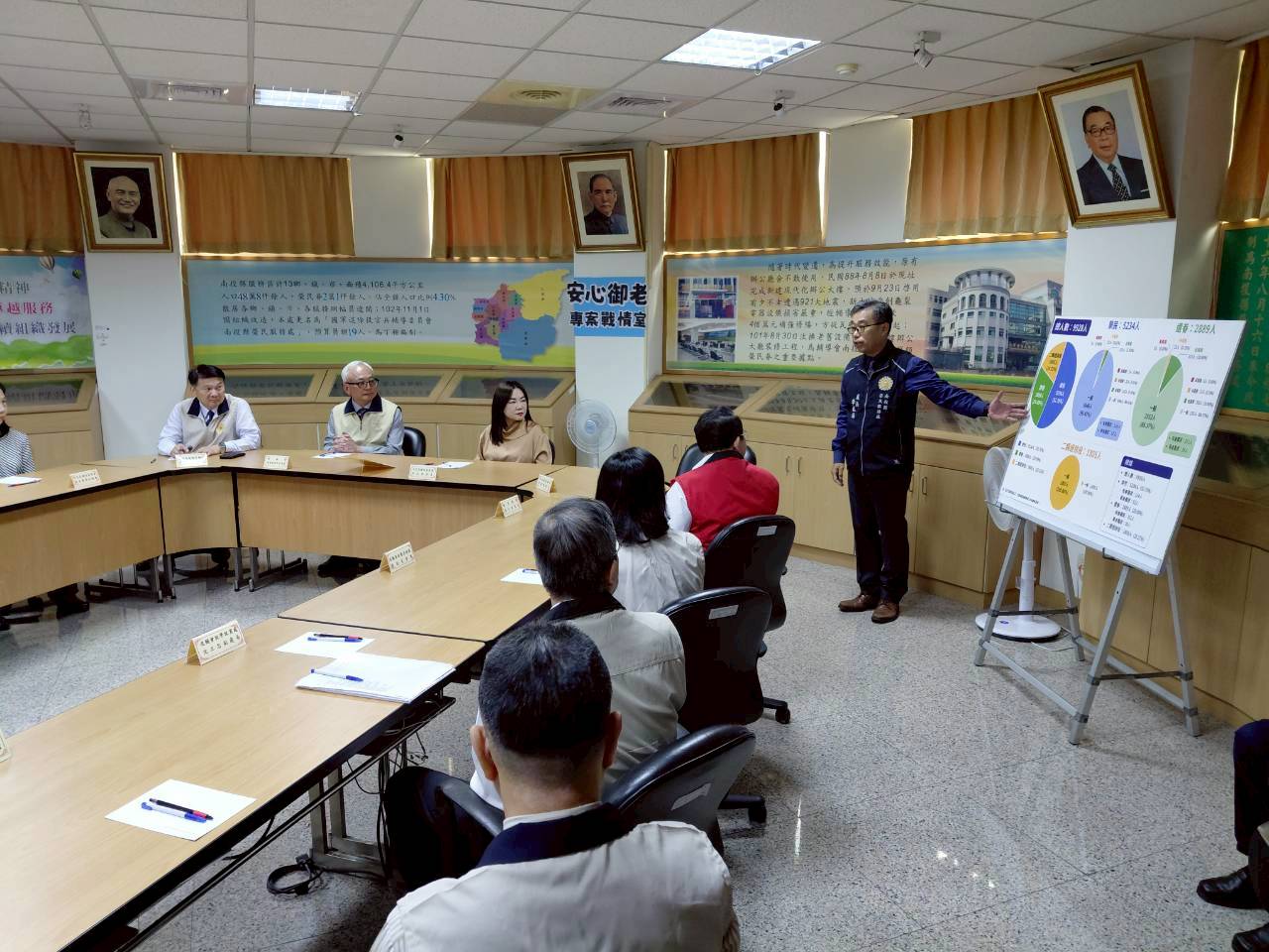 馬文君率隊視導南投榮服處 肯定榮民照護數位轉型成效
