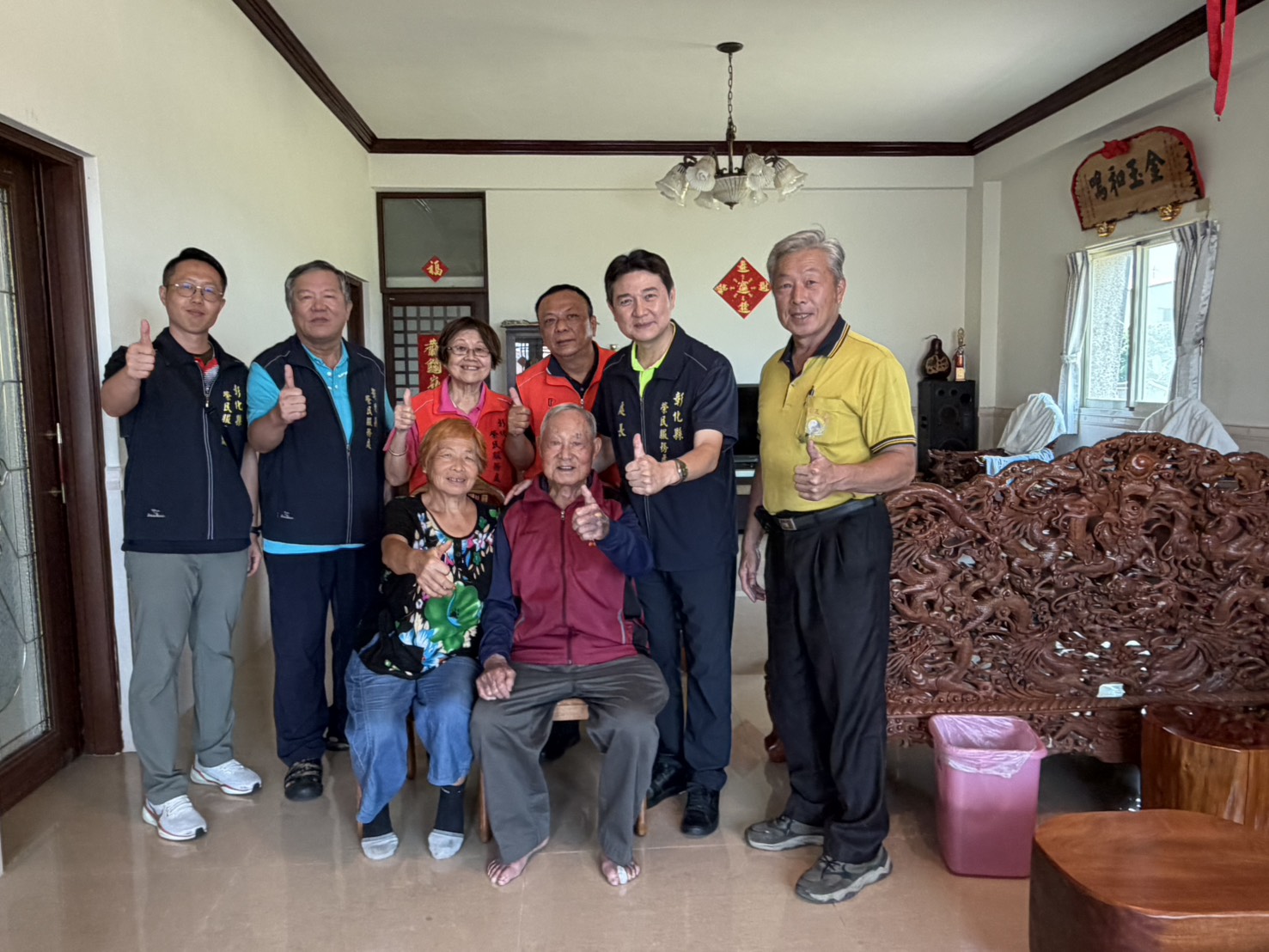 凝聚退伍軍人力量 傳承愛國敬老精神 彰化縣榮服處攜手後備幹部關懷榮民眷1