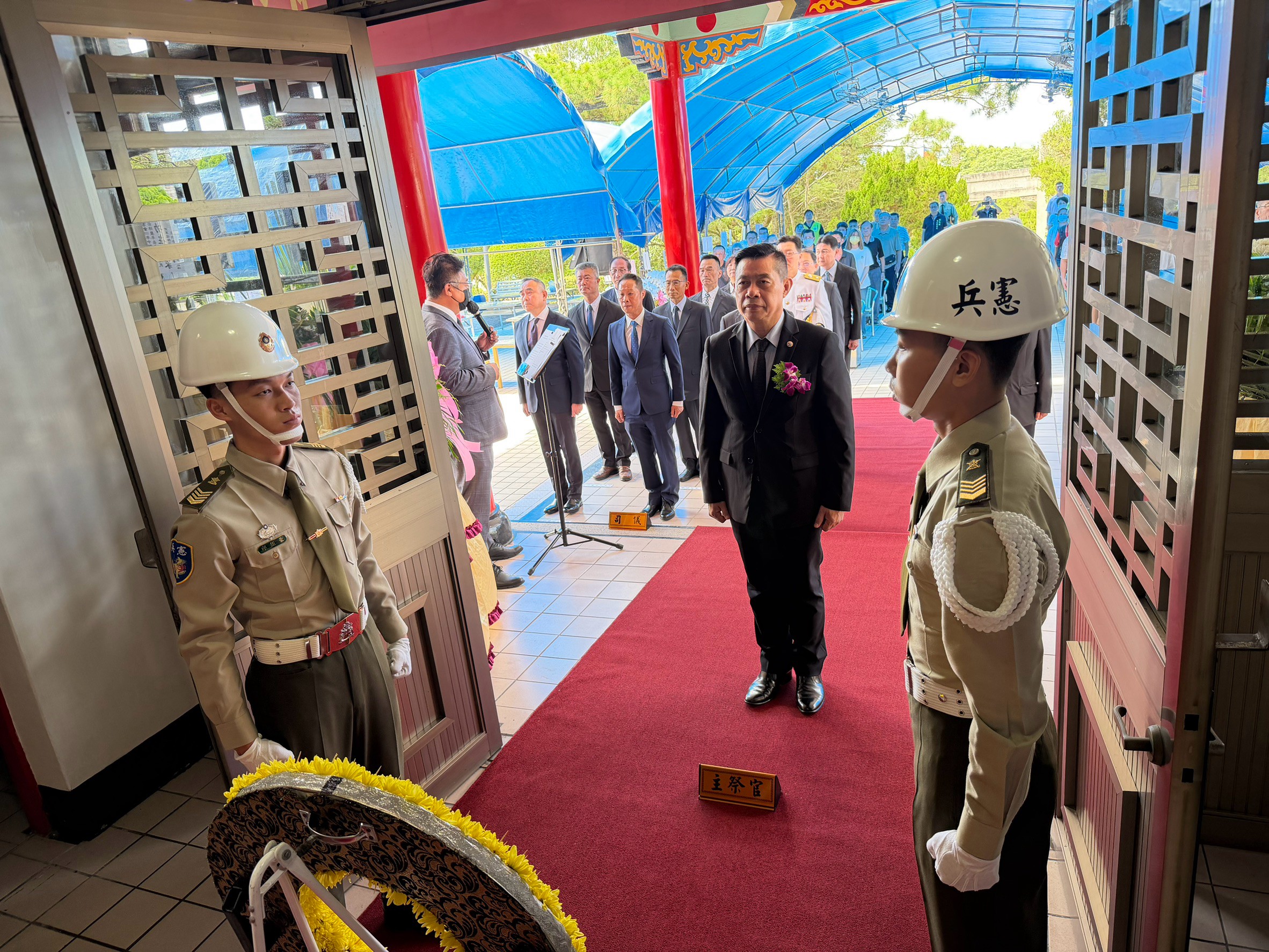 彰化縣榮服處辦理輔導會中元節中區祭悼典禮 緬懷榮民犧牲奉獻精神1