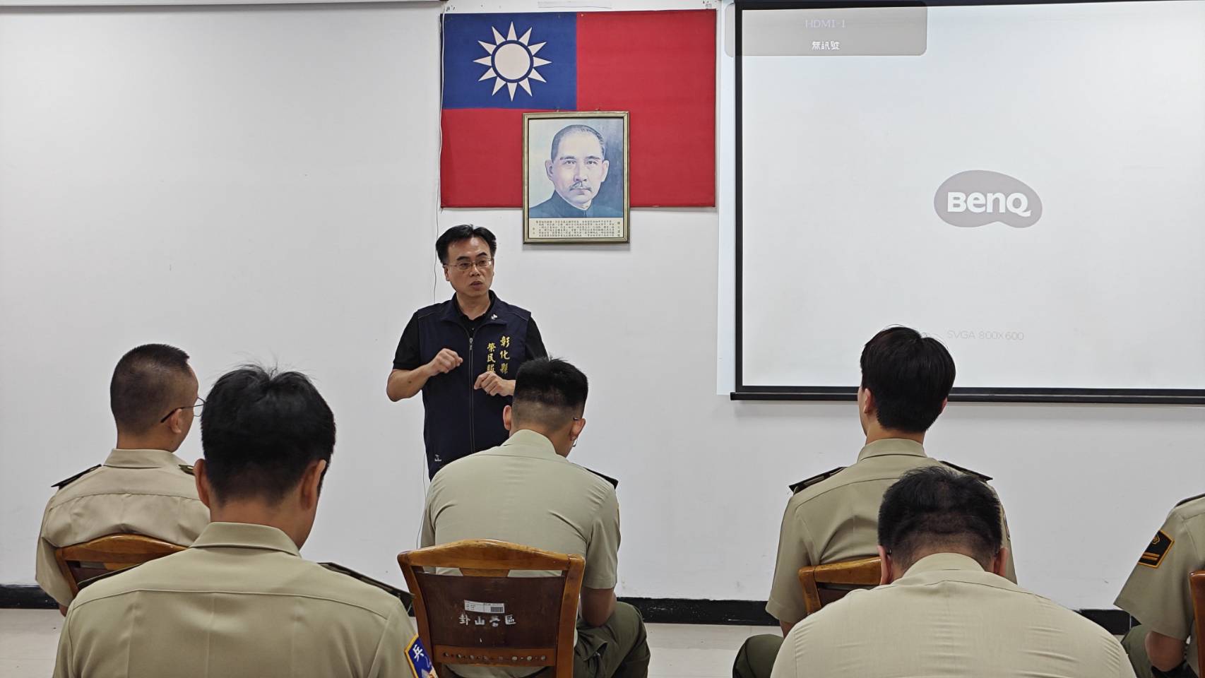 彰化縣榮服處前進彰化憲兵隊 宣導退役官兵權益預劃未來職涯藍圖5